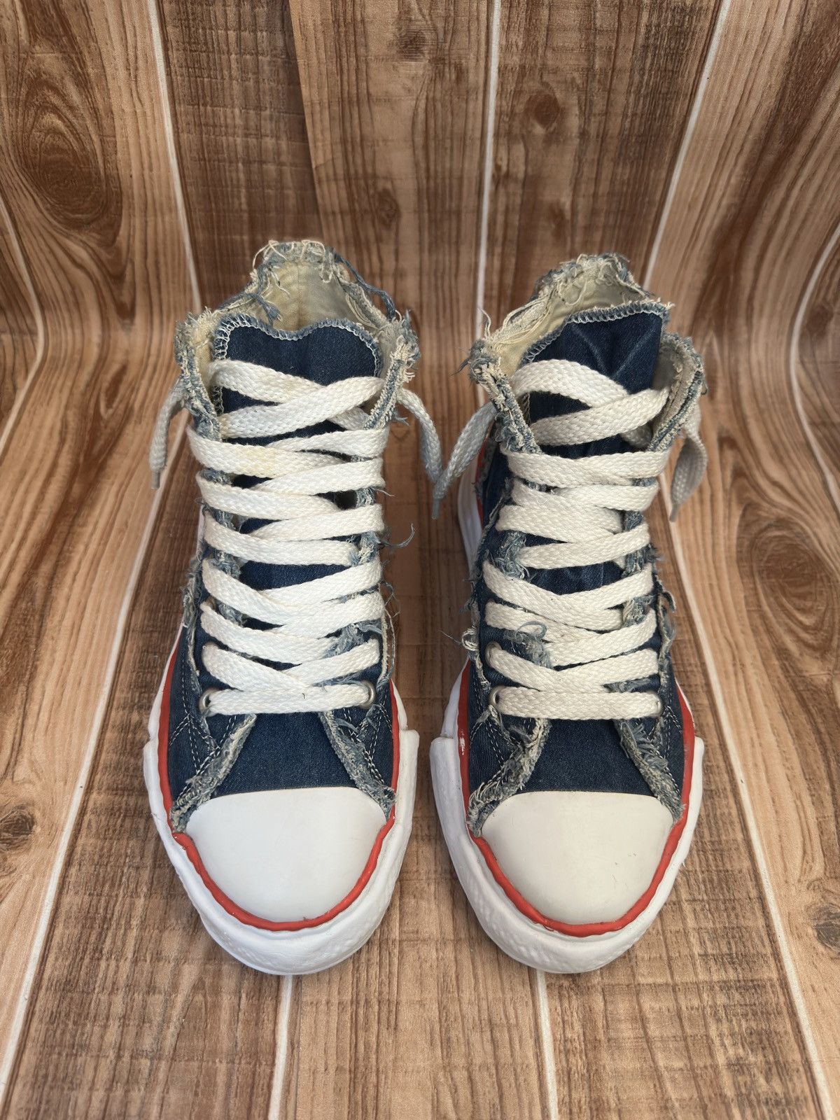 Maison MIHARA YASUHIRO × Nigel Cabourn MMY Denim x Nigel Cabourn Melted Sole Sneakers Size US 8 / EU 41 - 4 Thumbnail