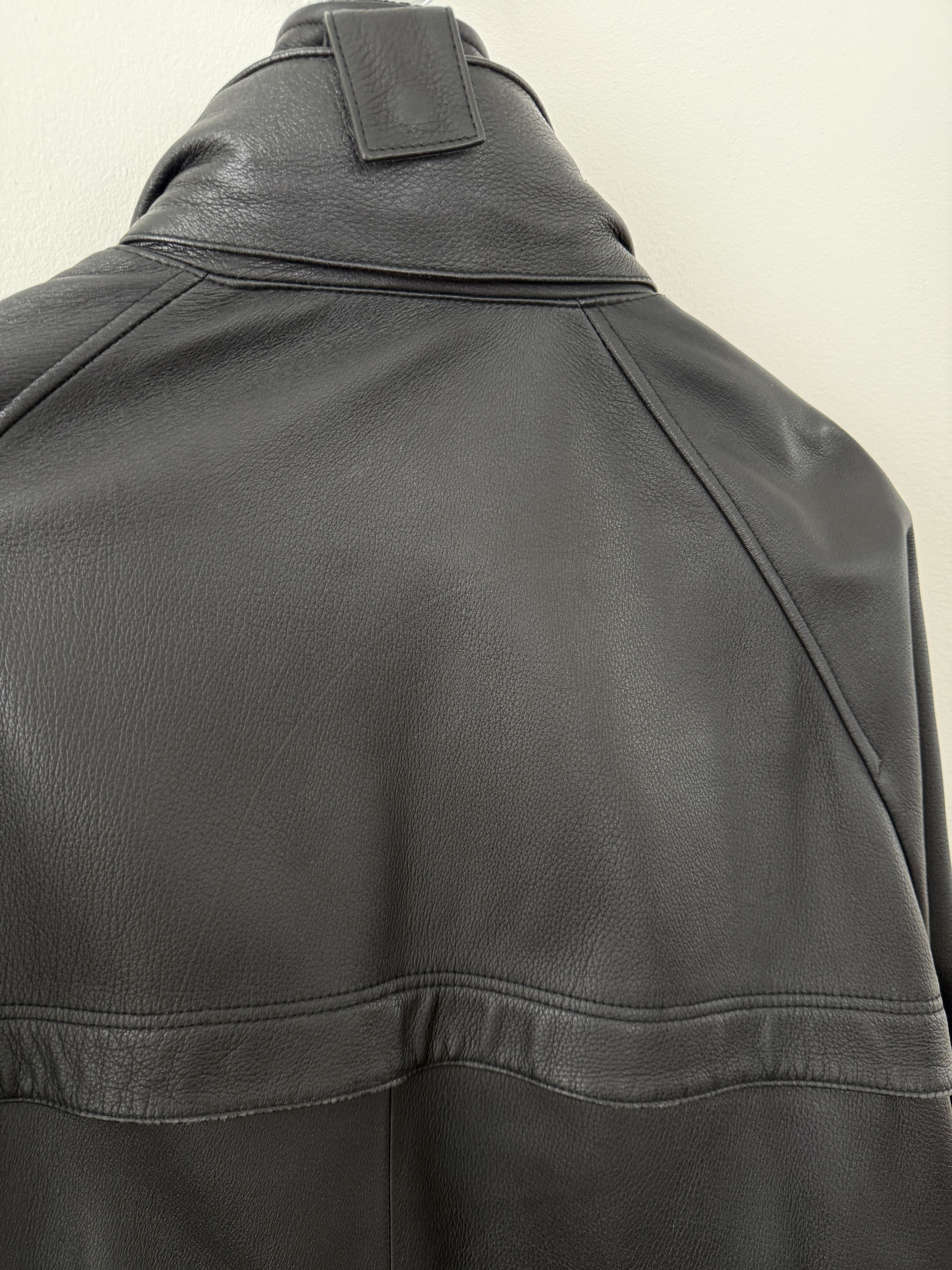 Loro Piana Leather Cashmere Lined Jacket Size US XXL / EU 58 / 5 - 20 Thumbnail