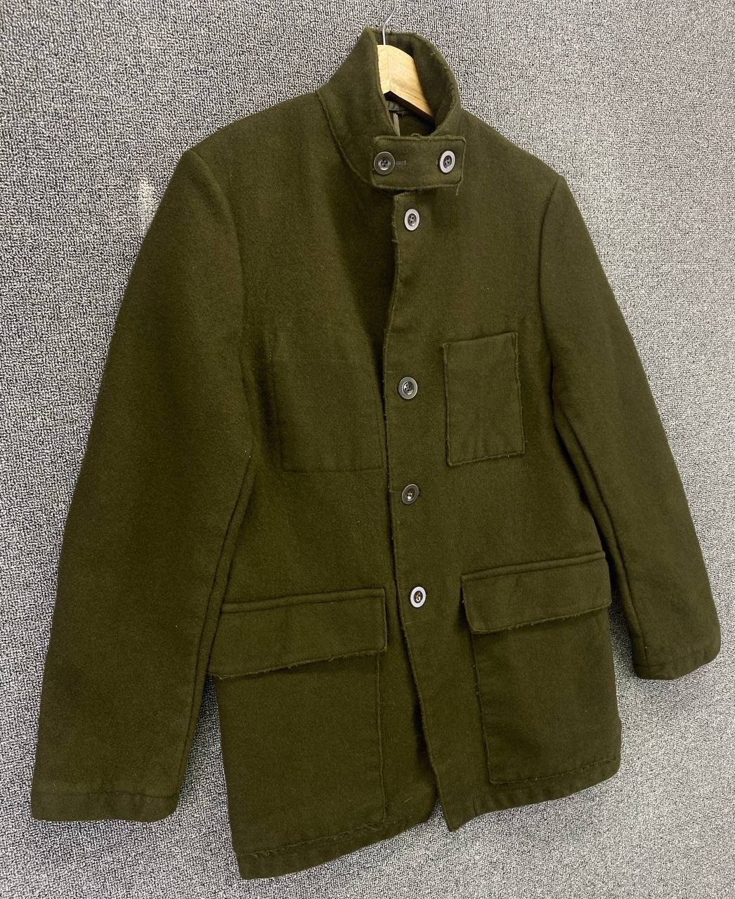 Japanese Brand Vintage 291295 Homme Button Up Wool Jacket Size M / US 6-8 / IT 42-44 - 2 Thumbnail