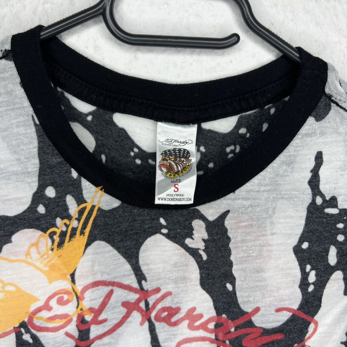 Christian Audigier × Ed Hardy Ed Hardy Christian Audigier Tee Tshirt Swarovski Tiger Y2K Size S / US 4 / IT 40 - 5 Thumbnail