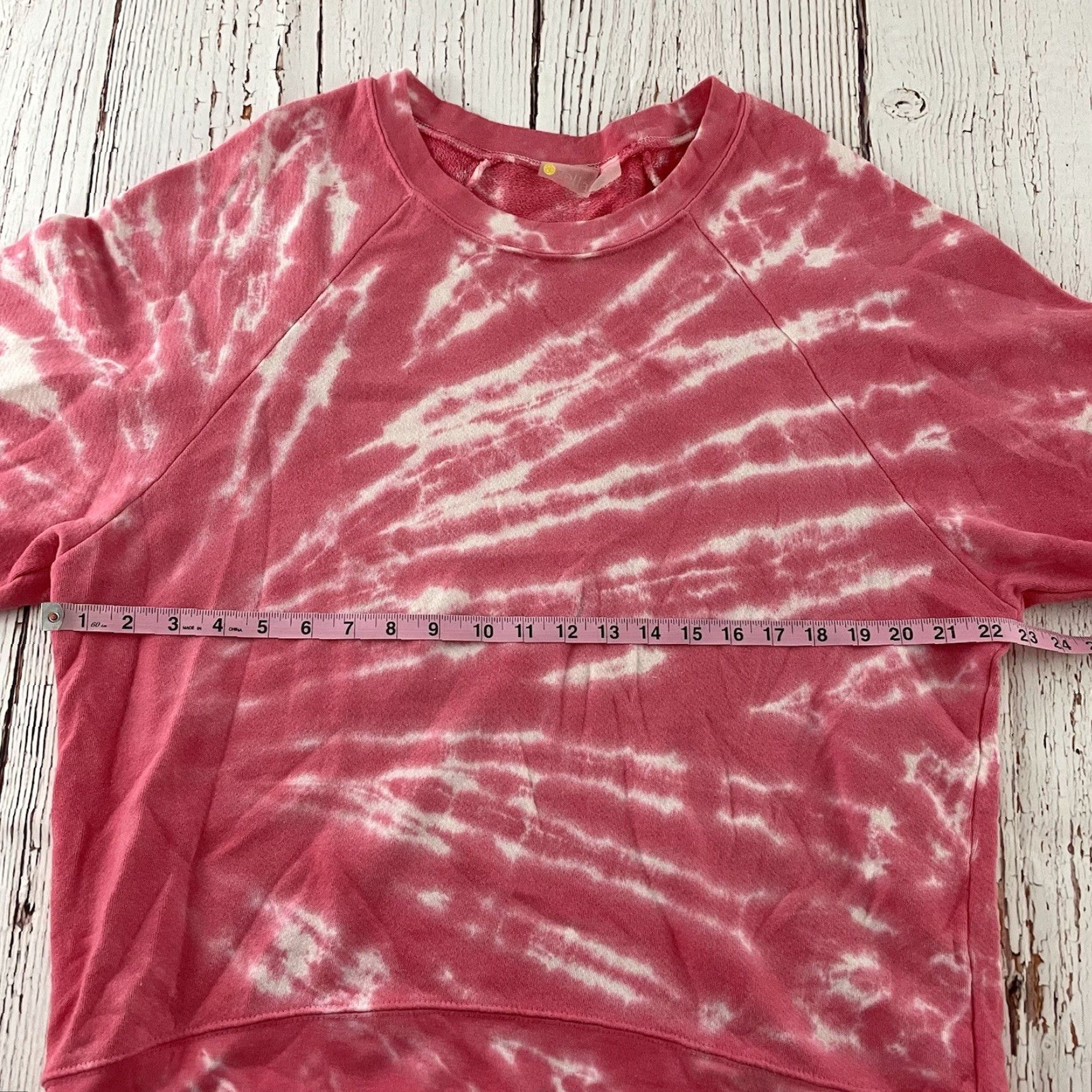 Vintage Zella Sweatshirt Crew Neck Pink Women Large Tie Dye Pullover Activewear Size L / US 10 / IT 46 - 4 Thumbnail