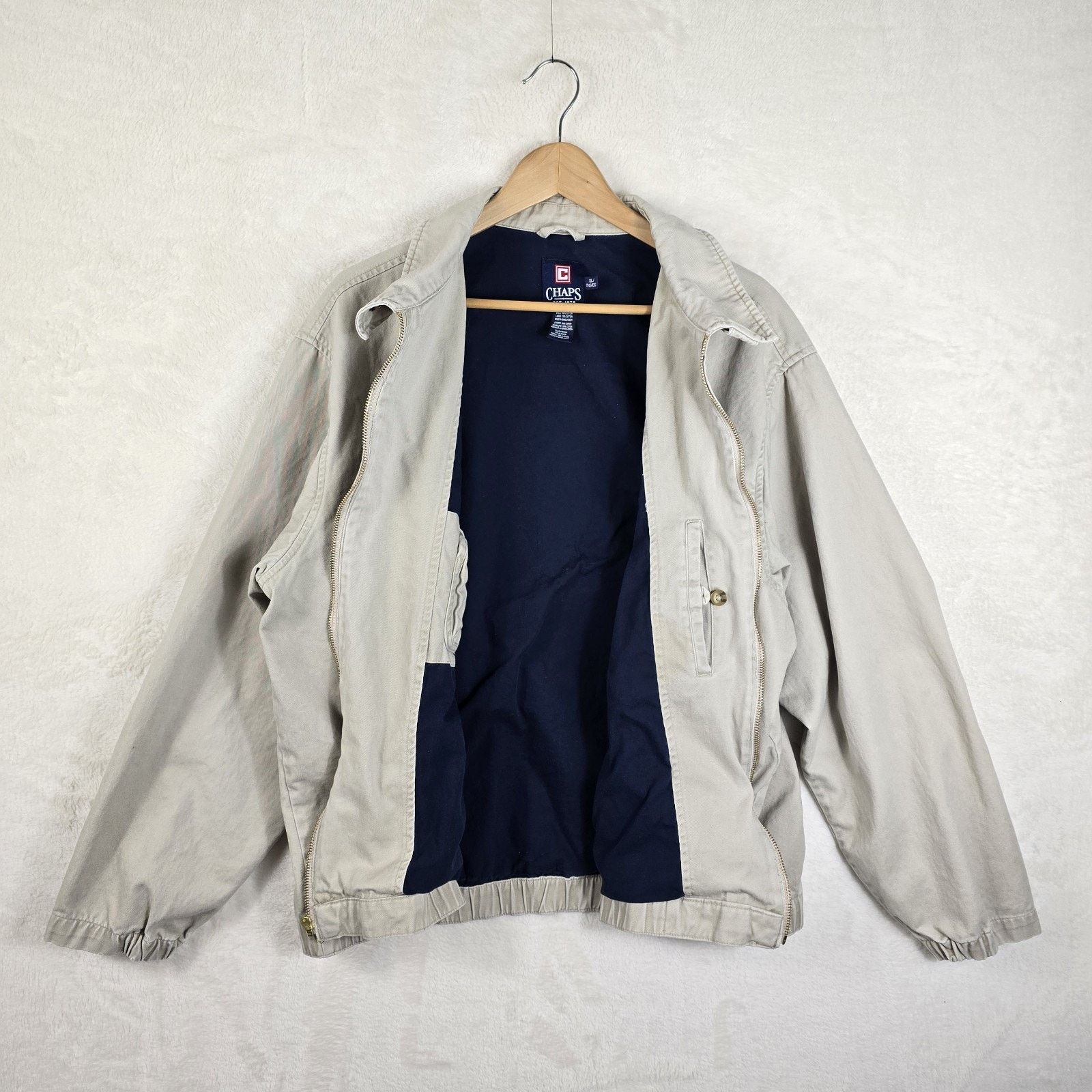 Ralph Lauren Vintage Chaps Ralph Lauren Beige Khaki Bomber Jacket Size XL Size US XL / EU 56 / 4 - 6 Thumbnail