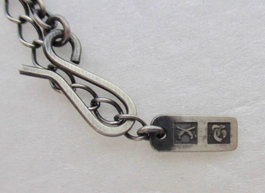 Roar roar 925 Sterling Silver Double Gun Military Necklace K11 Size ONE SIZE - 3 Thumbnail