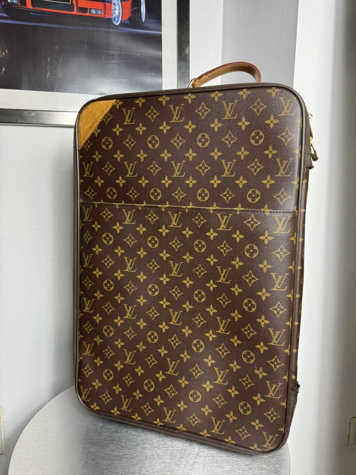 Louis Vuitton Louis Vuitton Monogram Leather Pegas 55 Rolling Suitcase Size ONE SIZE - 9 Thumbnail