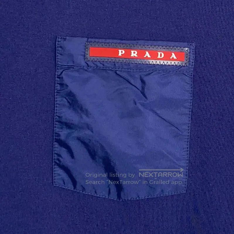 Prada Prada Men's Navy Cotton T-Shirt. Size US L / EU 52-54 / 3 - 5 Thumbnail