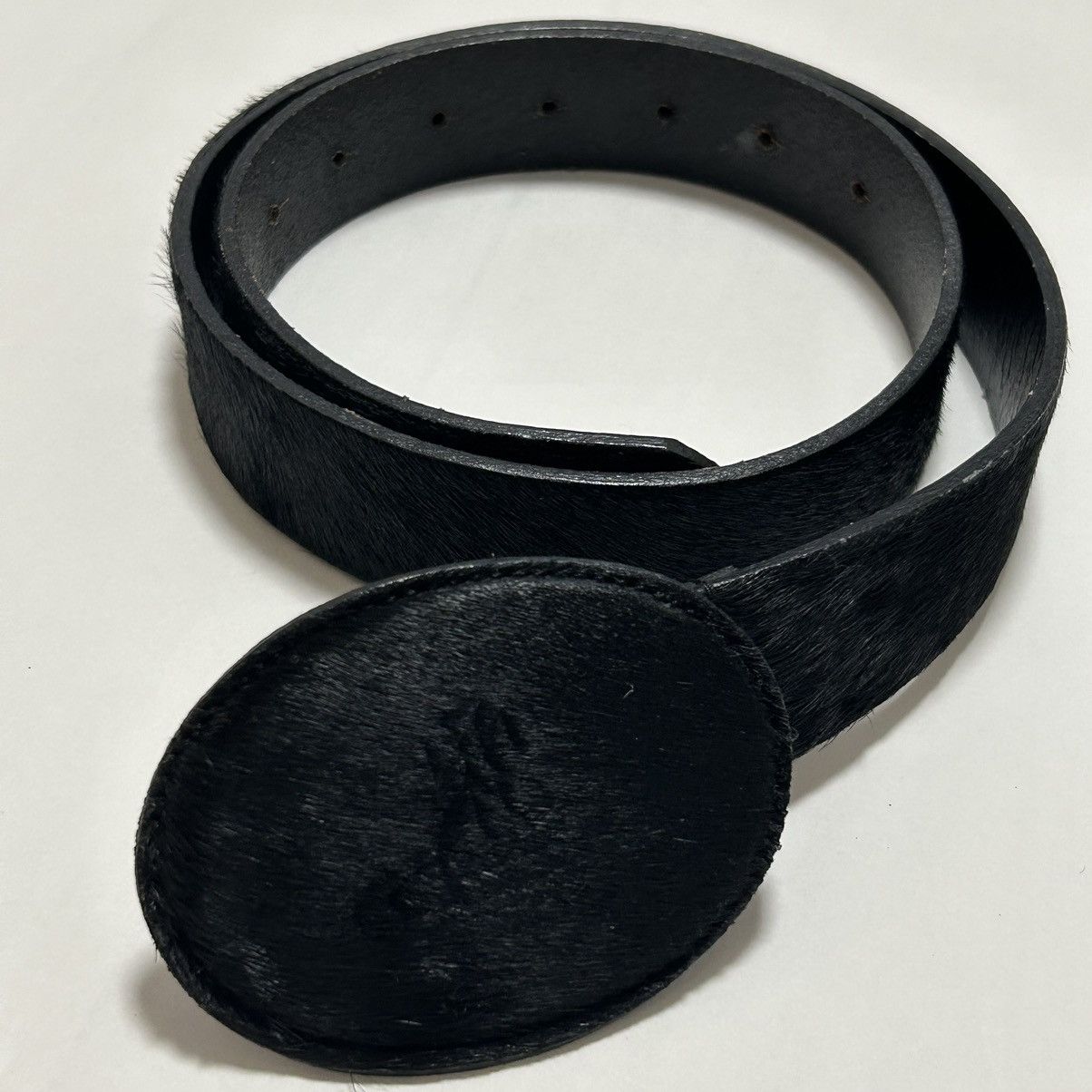image of Vivienne Westwood Fur Belt in Black, Men's