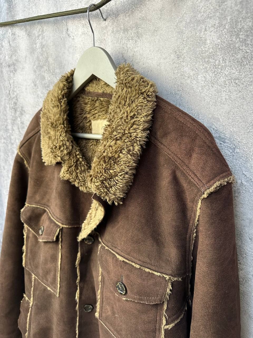 camel active Camel Active Shearling Jacket Brown Suede Look Warm Stylish Size US L / EU 52-54 / 3 - 7 Thumbnail