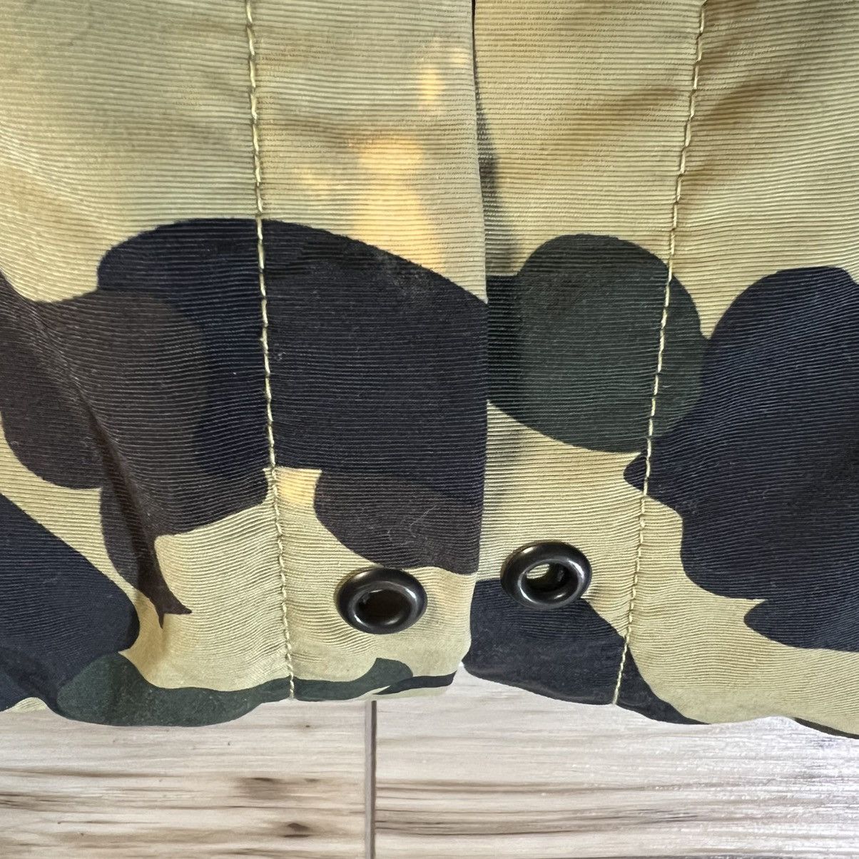 Bape BAPE Beige ABC Camo Fleece Lined Windbreaker Jacket Size US XL / EU 56 / 4 - 17 Thumbnail