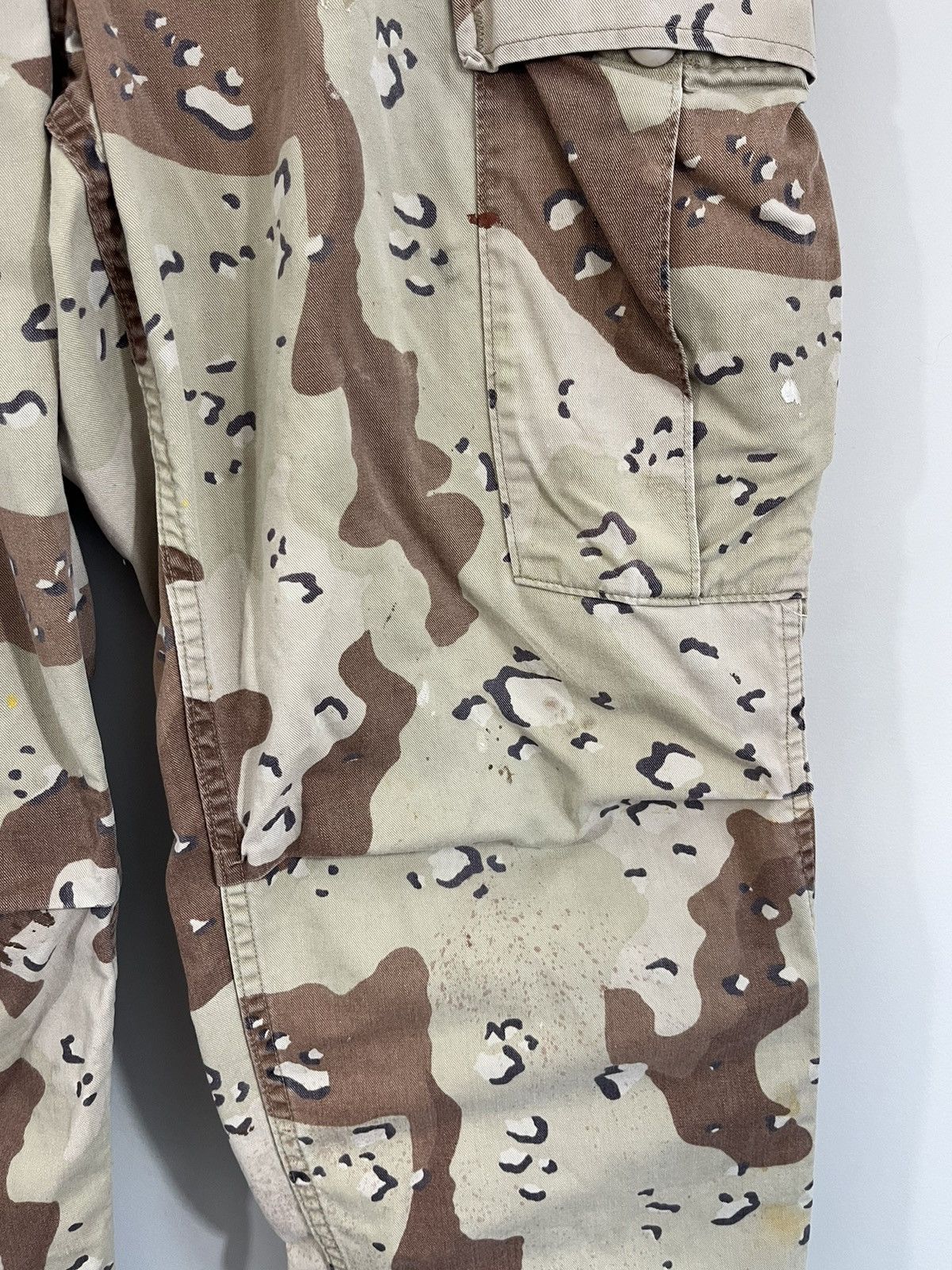 Vintage Thrashed Cut Off Raw Hem Desert Camo Cargo Military Pants Size US 36 / EU 52 - 8 Thumbnail