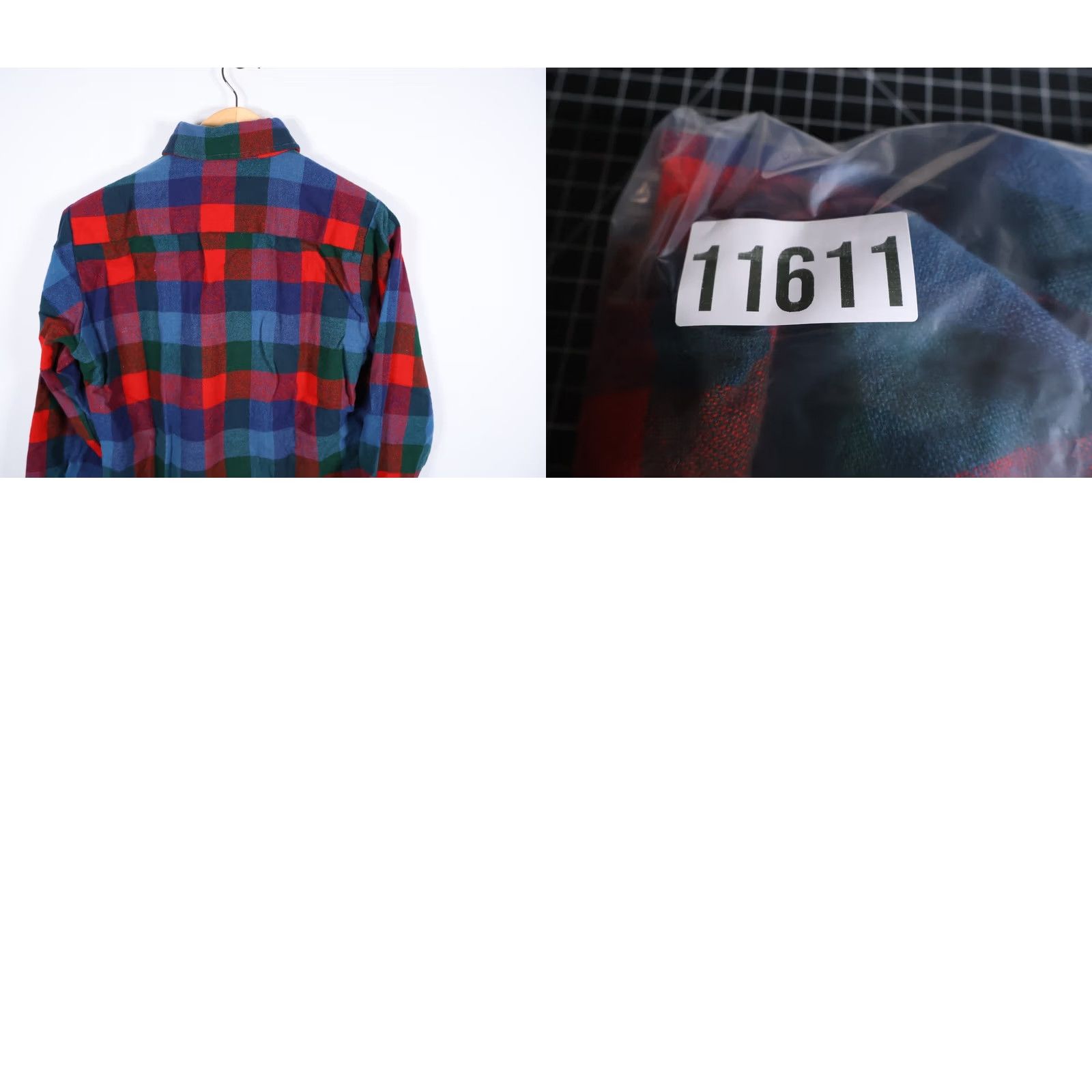 Vintage VINTAGE Sir Guy Wool Flannel Shirt Plaid Check 80s 90s Grunge Mens Medium Red Blue Collared Button-Up Long Sleeve Casual Workwear USA Made Size US M / EU 48-50 / 2 - 9 Thumbnail