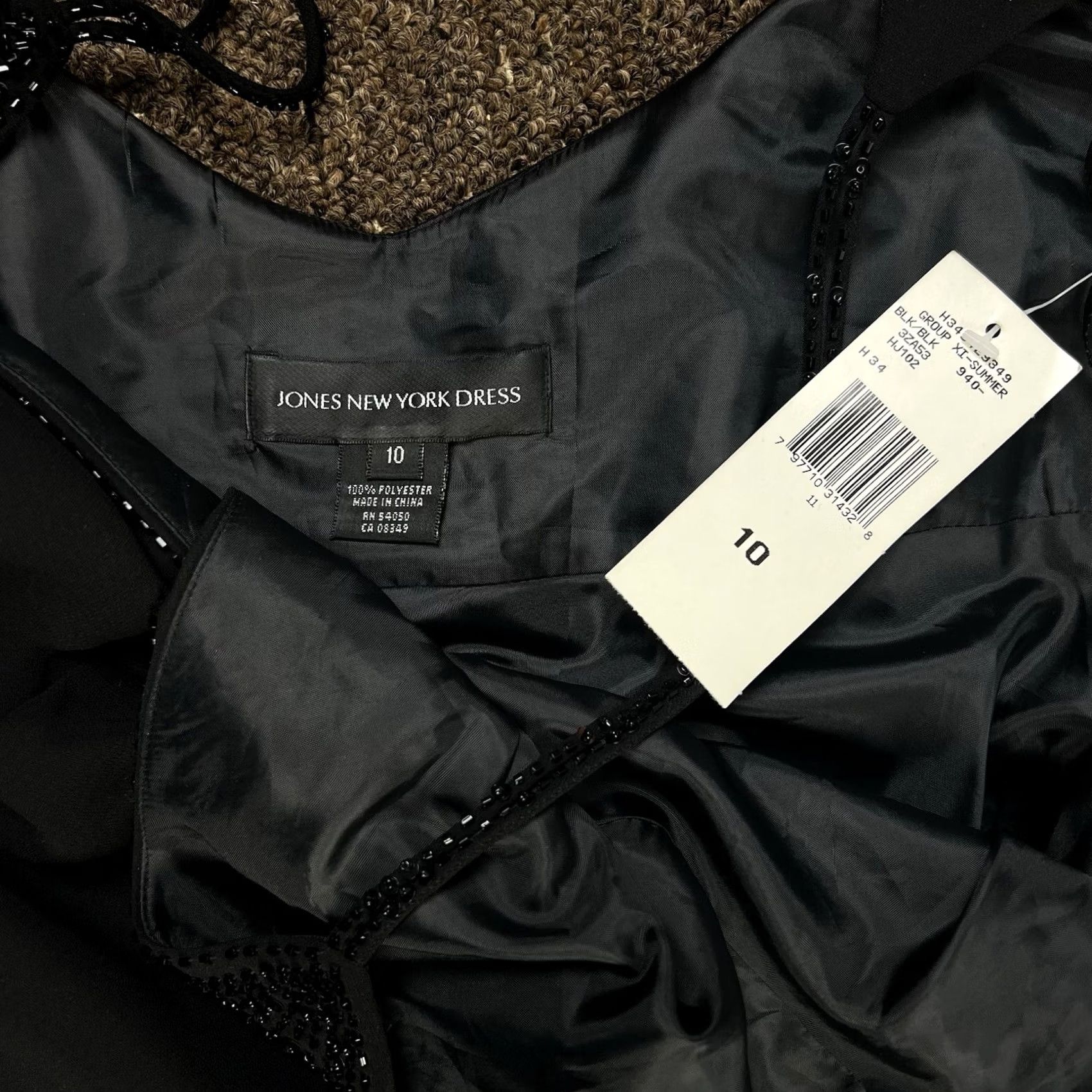 Jones New York VINTAGE Jones New York Black Spaghetti Strap Dress Maxi Dress 10 Women Party Formal Wedding 90s Y2K Size L / US 10 / IT 46 - 2 Thumbnail