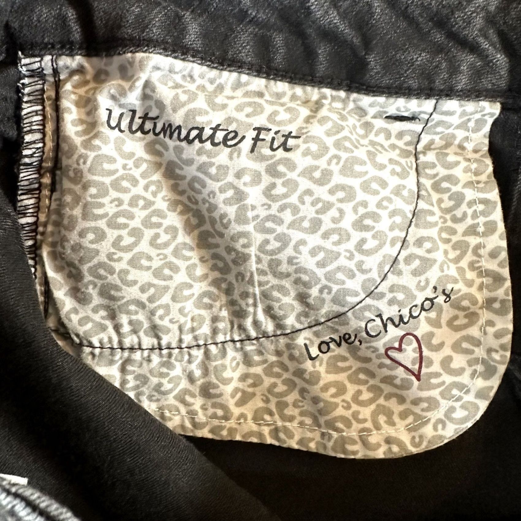 Vintage Chico's Platinum Jeans Womens 0.5 Black Denim Ultimate Fit Mid Rise Size 25" / US 0 / IT 36 - 4 Thumbnail