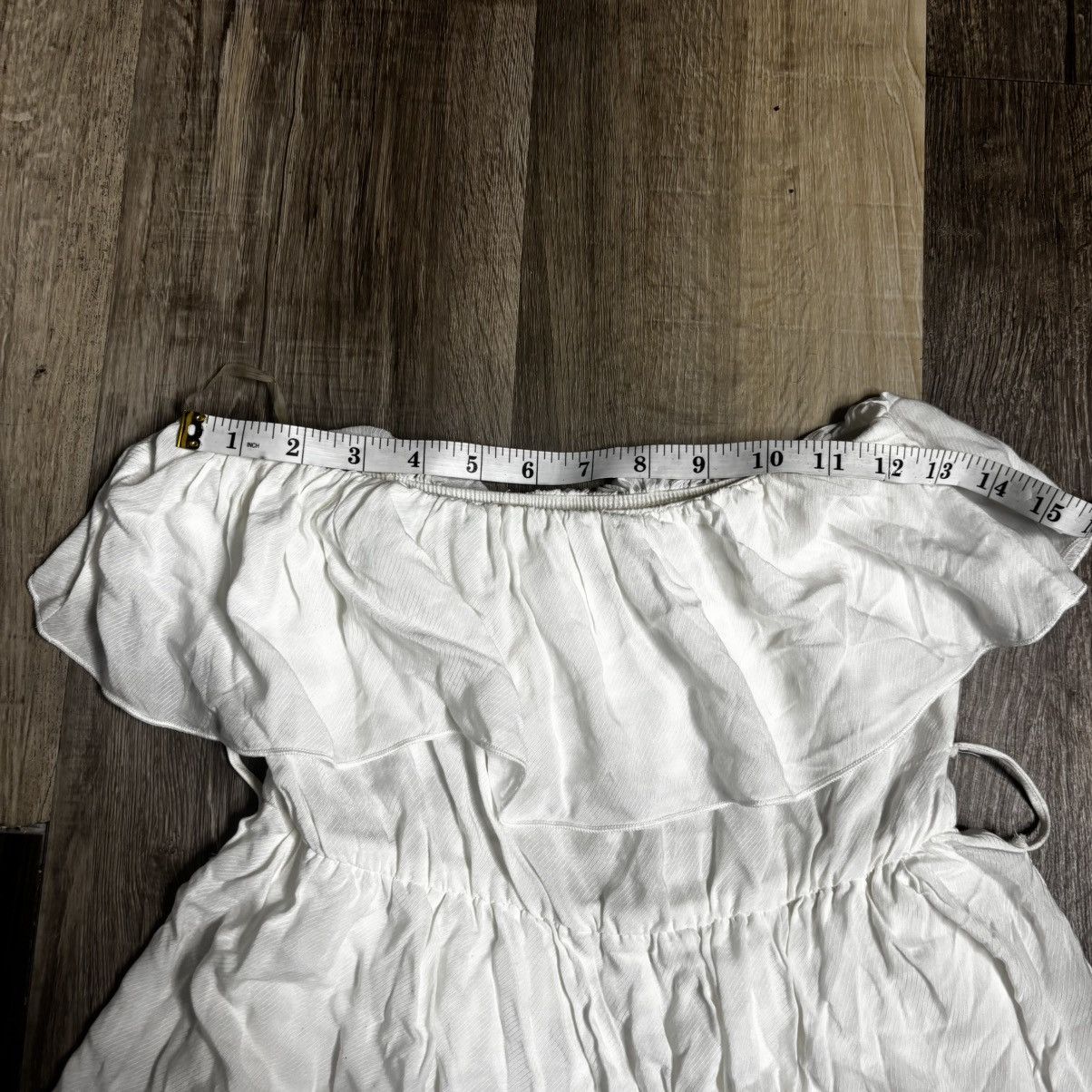 Vintage Lovely Day Women’s Size S White Ruffled Flutter Sleeveless Size S / US 4 / IT 40 - 6 Thumbnail