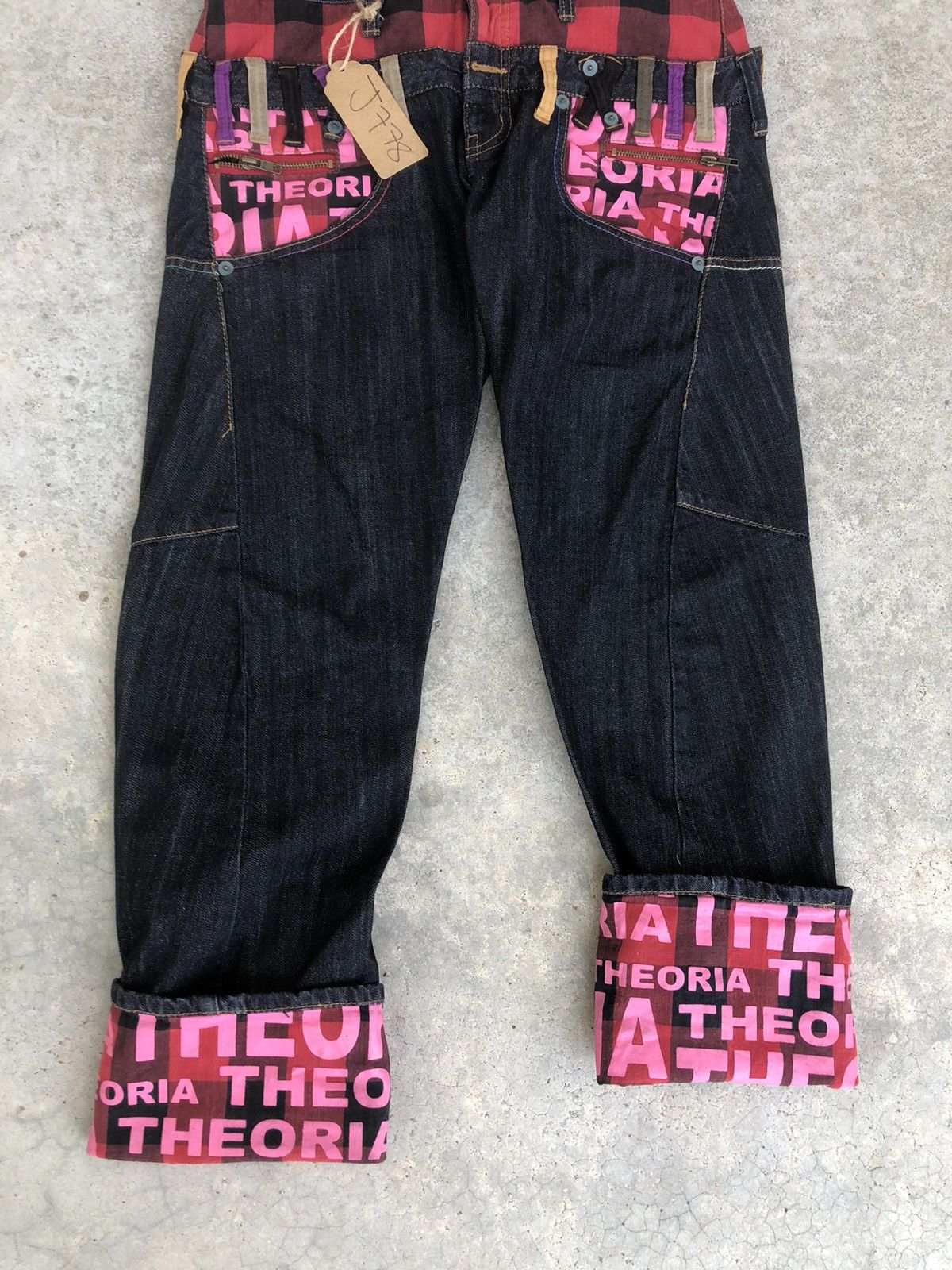 Japanese Brand Japanese Theoria Double Waist Distressed Jeans Size US 32 / EU 48 - 13 Thumbnail