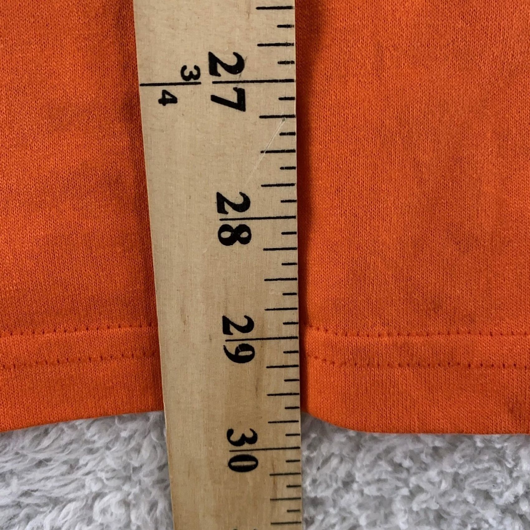 Hanes Hanes 100% Cotton Heavyweight 50/50 Crewneck T-Shirt Orange L Mens Regular Fit Short Sleeve Tee Size US L / EU 52-54 / 3 - 6 Thumbnail