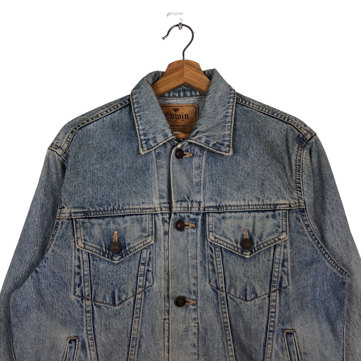 If Six Was Nine 🔥Vintage Trucker Denim Jacket Biker Edwin Size US M / EU 48-50 / 2 - 3 Thumbnail