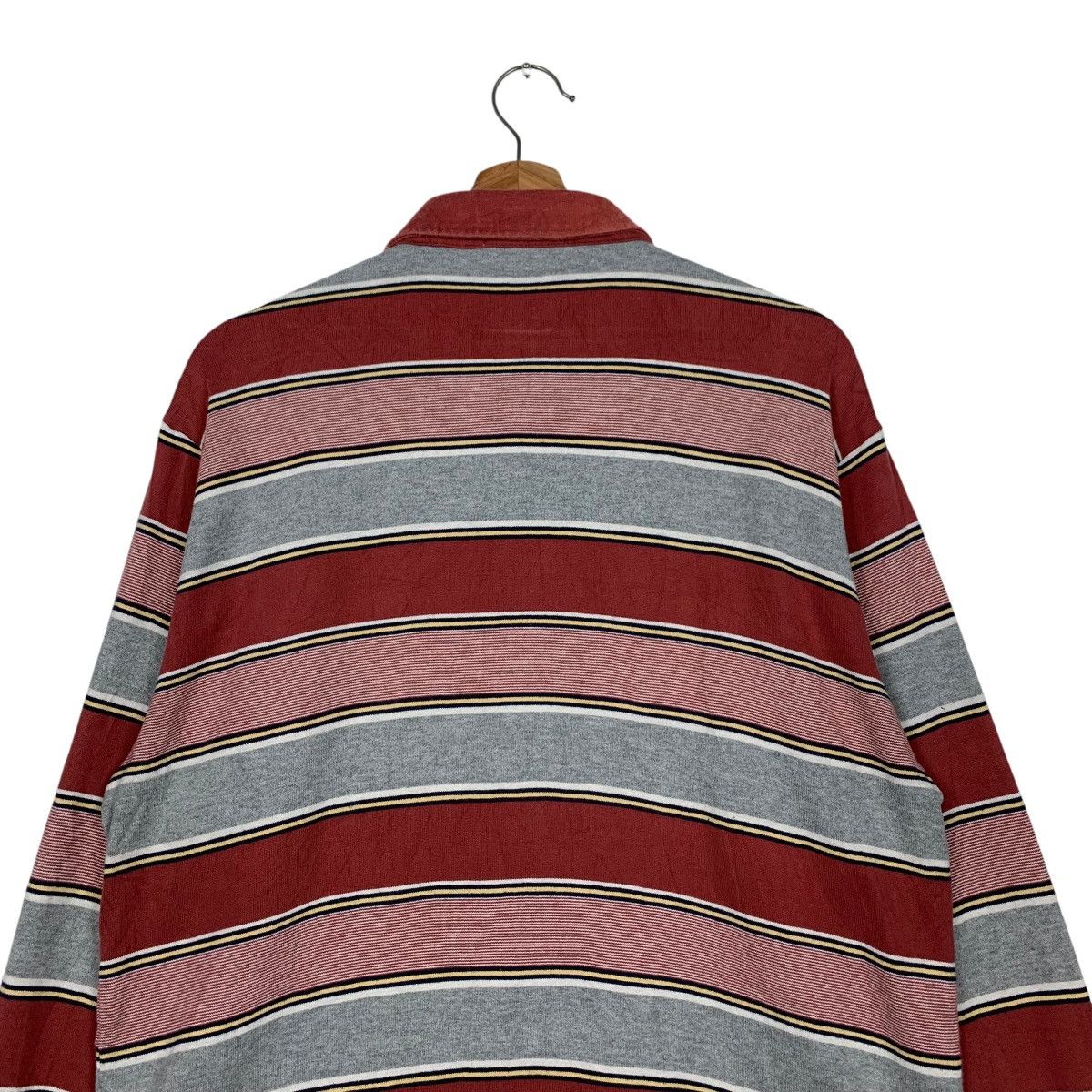 Japanese Brand Vintage 90’s CROCODILE Long Sleeve Polo Shirt #2622-C118 Size US L / EU 52-54 / 3 - 9 Thumbnail