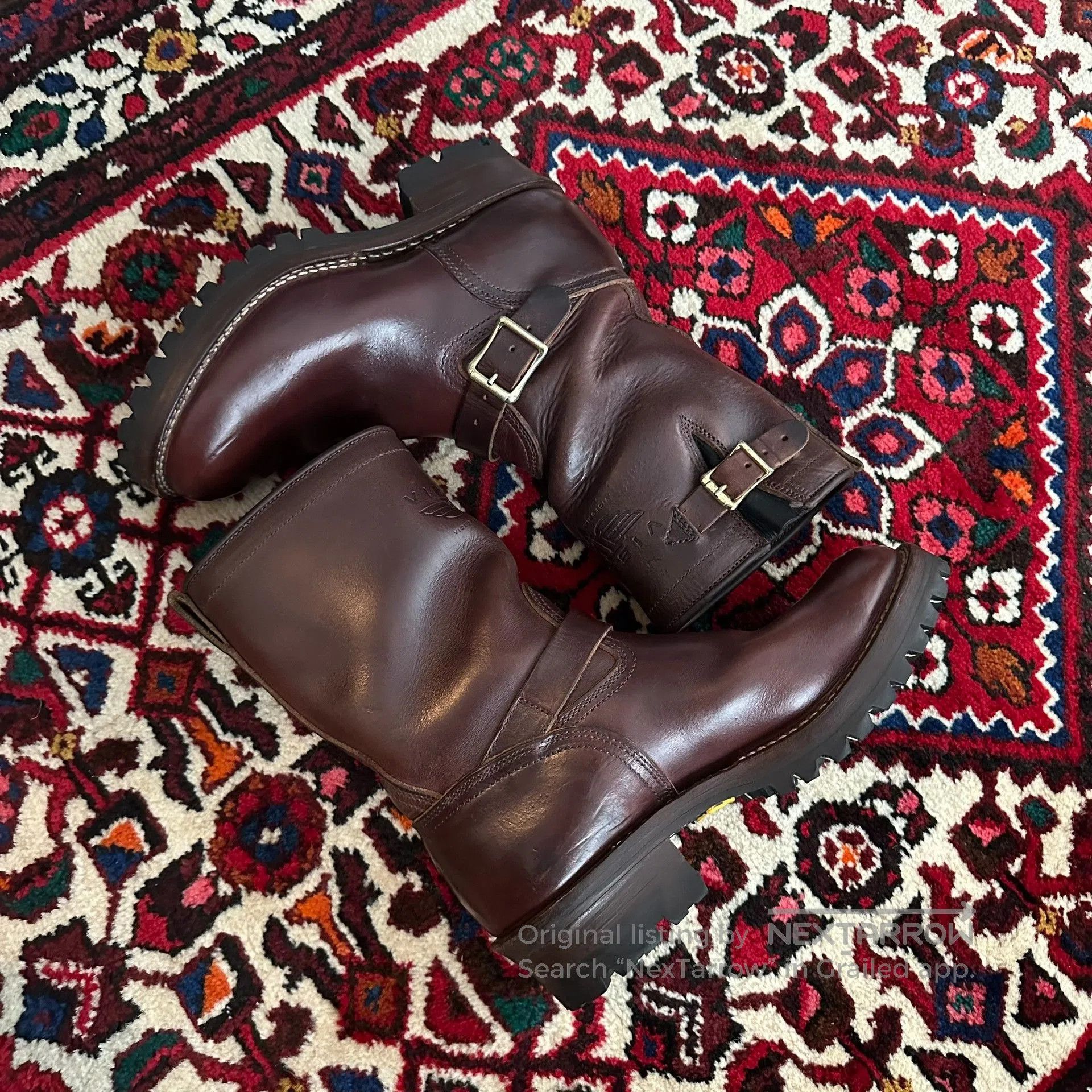 Viberg Viberg Engineer Boots Red Leather 8E. Size US 8 / EU 41 - 8 Thumbnail