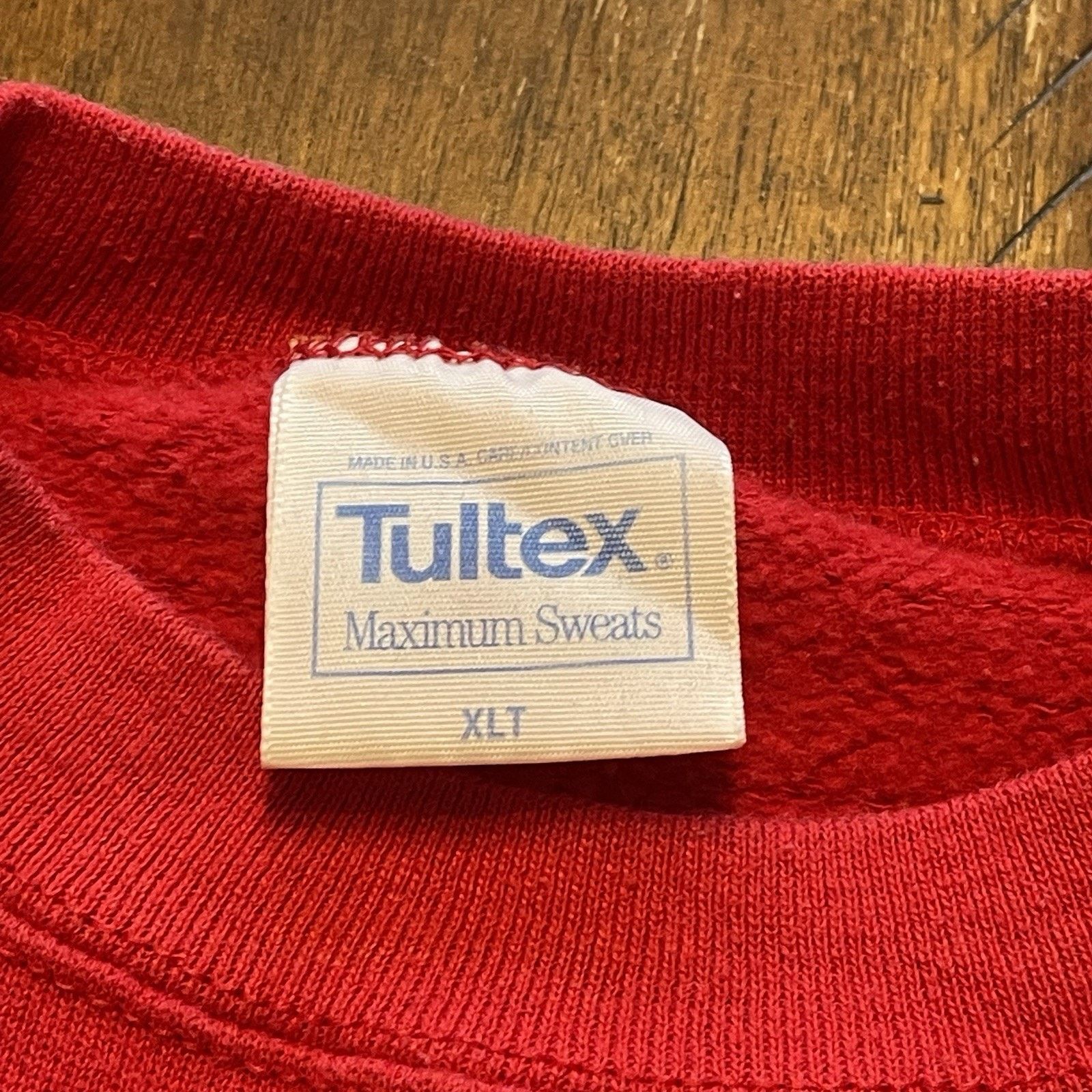 Tultex VTG 90s Maximum Sweats Tultex Pullover Sweatshirt XLT USA Size US XL / EU 56 / 4 - 5 Thumbnail
