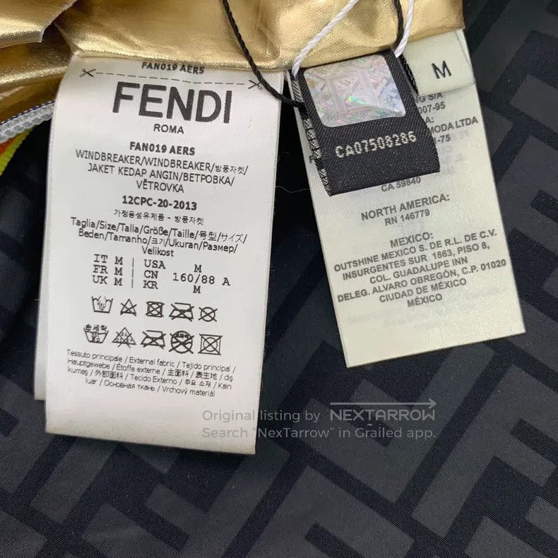 Fendi Fendi Color-blocked logo letter all-over print hooded zip- Size M / US 6-8 / IT 42-44 - 8 Thumbnail