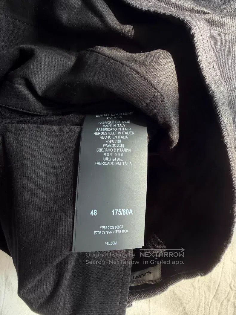 Saint Laurent Paris Saint Laurent Paris Double Pleat High-End Silk Trousers Size US 32 / EU 48 - 5 Thumbnail