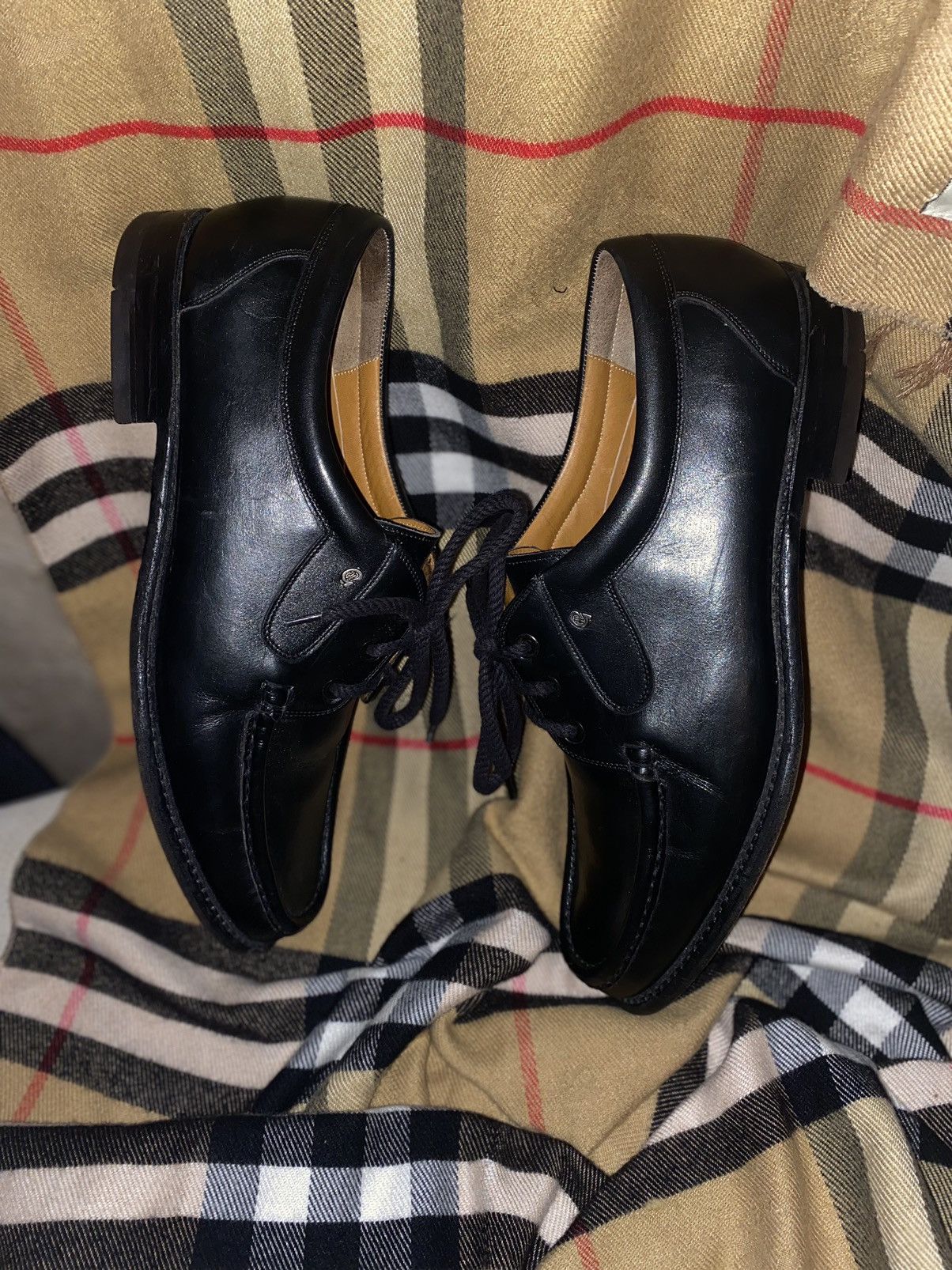 Leather Rare Greve glossy Mohawk leather derby shoes boots Size US 9 / EU 42 - 8 Thumbnail