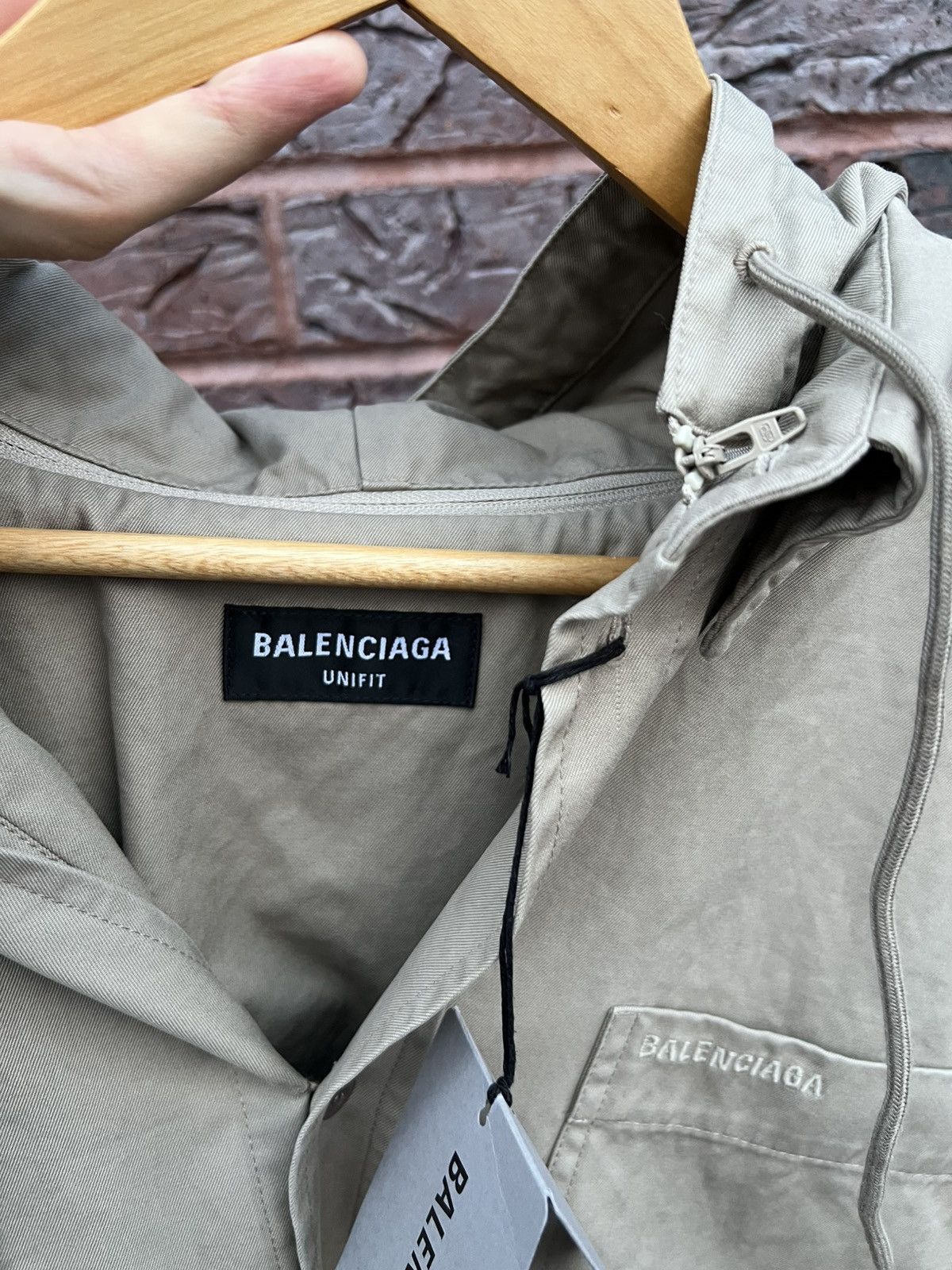 Balenciaga Balenciaga Khaki Military Shirt Parka Size US L / EU 52-54 / 3 - 6 Thumbnail