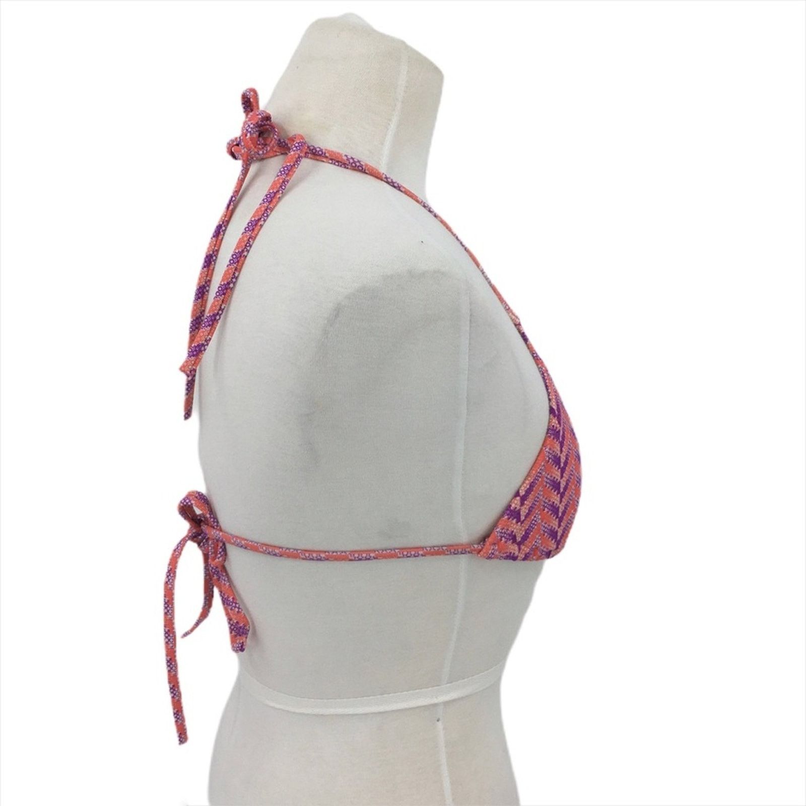 Other Melissa Odabash Pink Print Triangle Tie Bikini Top Size 10 Size L / US 10 / IT 46 - 2 Thumbnail