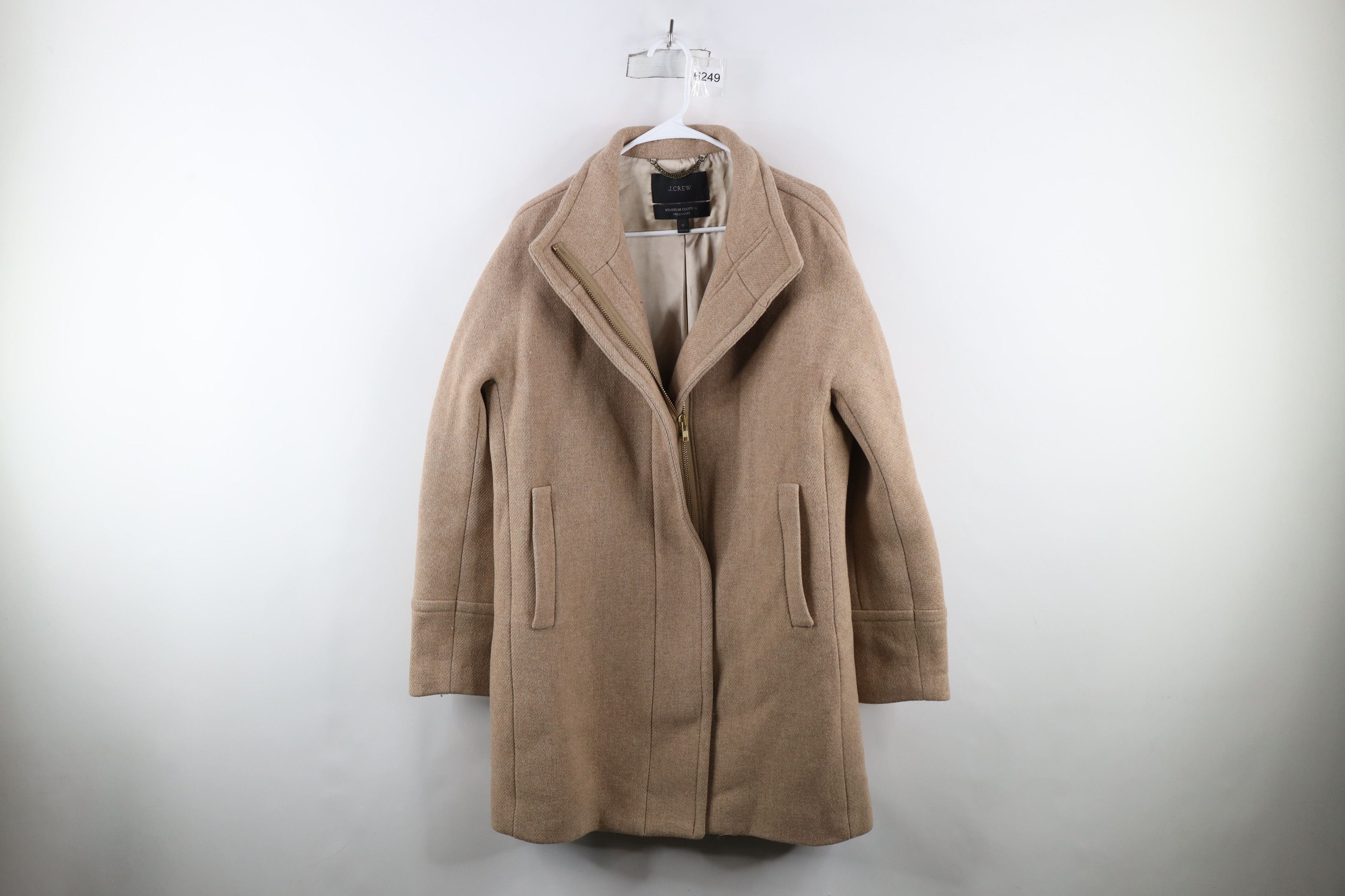 J.Crew × Vintage J Crew Cloth Nello Gori Cocoon Wool Coat Jacket Beige Size XL / US 12-14 / IT 48-50 - 1 Thumbnail