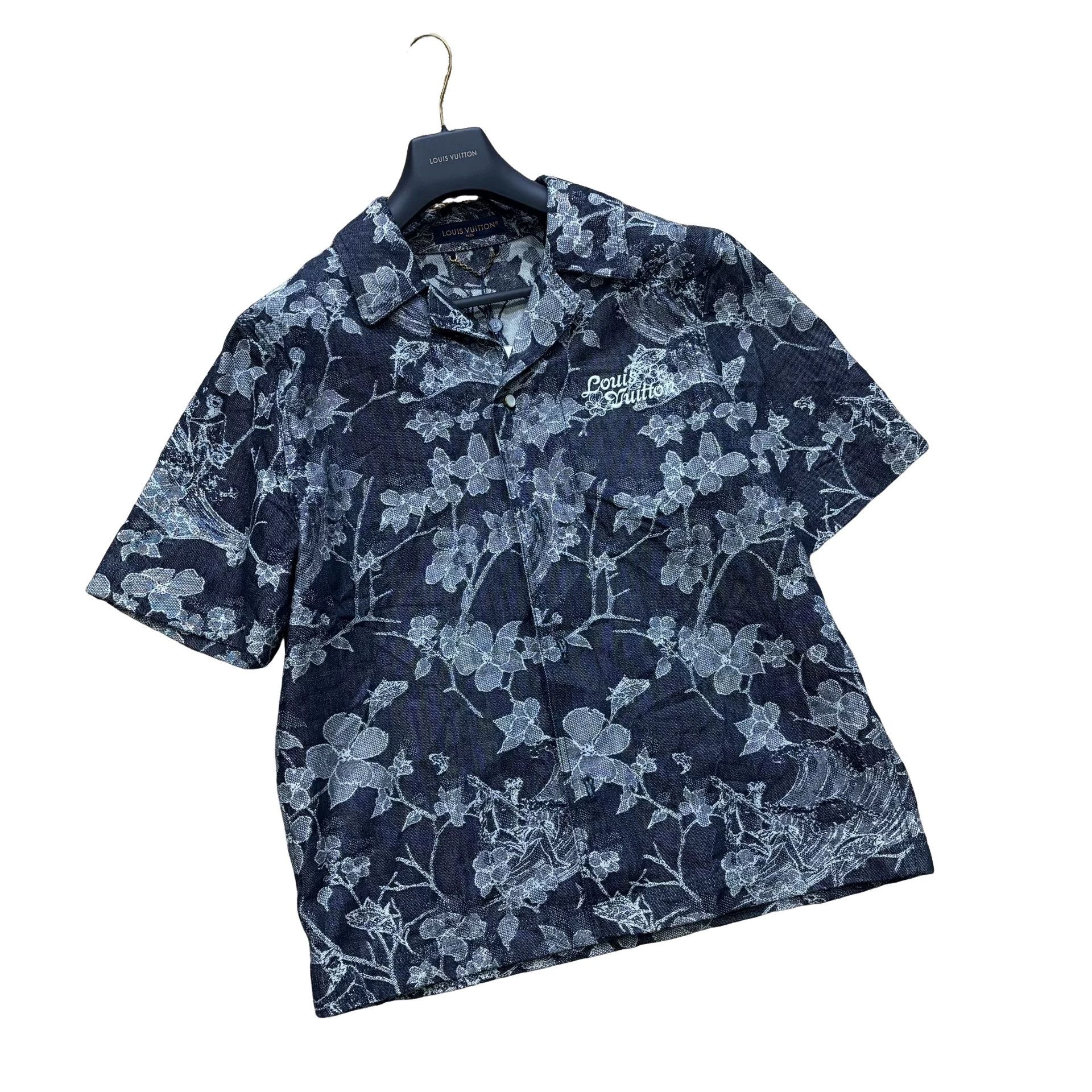 Louis Vuitton Louis Vuitton Embroidered Floral Short Sleeve Shirt S Size US S / EU 44-46 / 1 - 1 Thumbnail