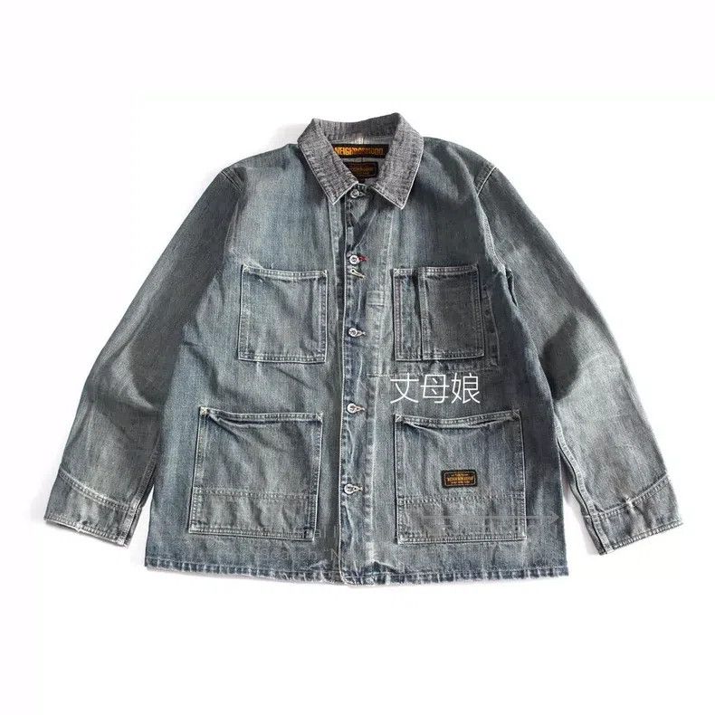 Neighborhood Neighborhood Four-pocket Destroyed Oiled Washed Denim Jack Size US M / EU 48-50 / 2 - 8 Thumbnail