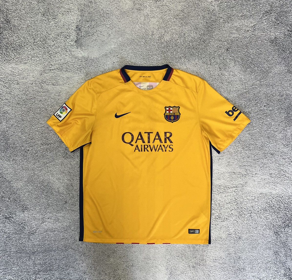 Nike Nike FC Barcelona Away Men’s Jersey Soccer Football Shirt Size US XL / EU 56 / 4 - 1 Thumbnail