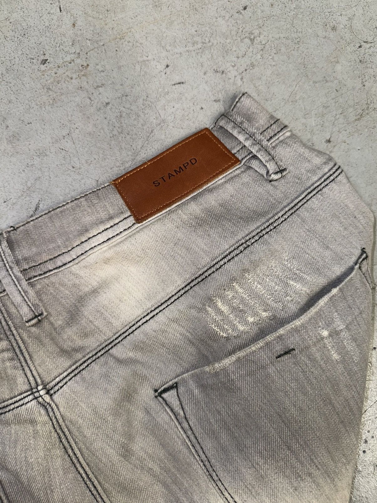 Stampd Stampd Distressed Grey Jeans Size US 34 / EU 50 - 5 Thumbnail