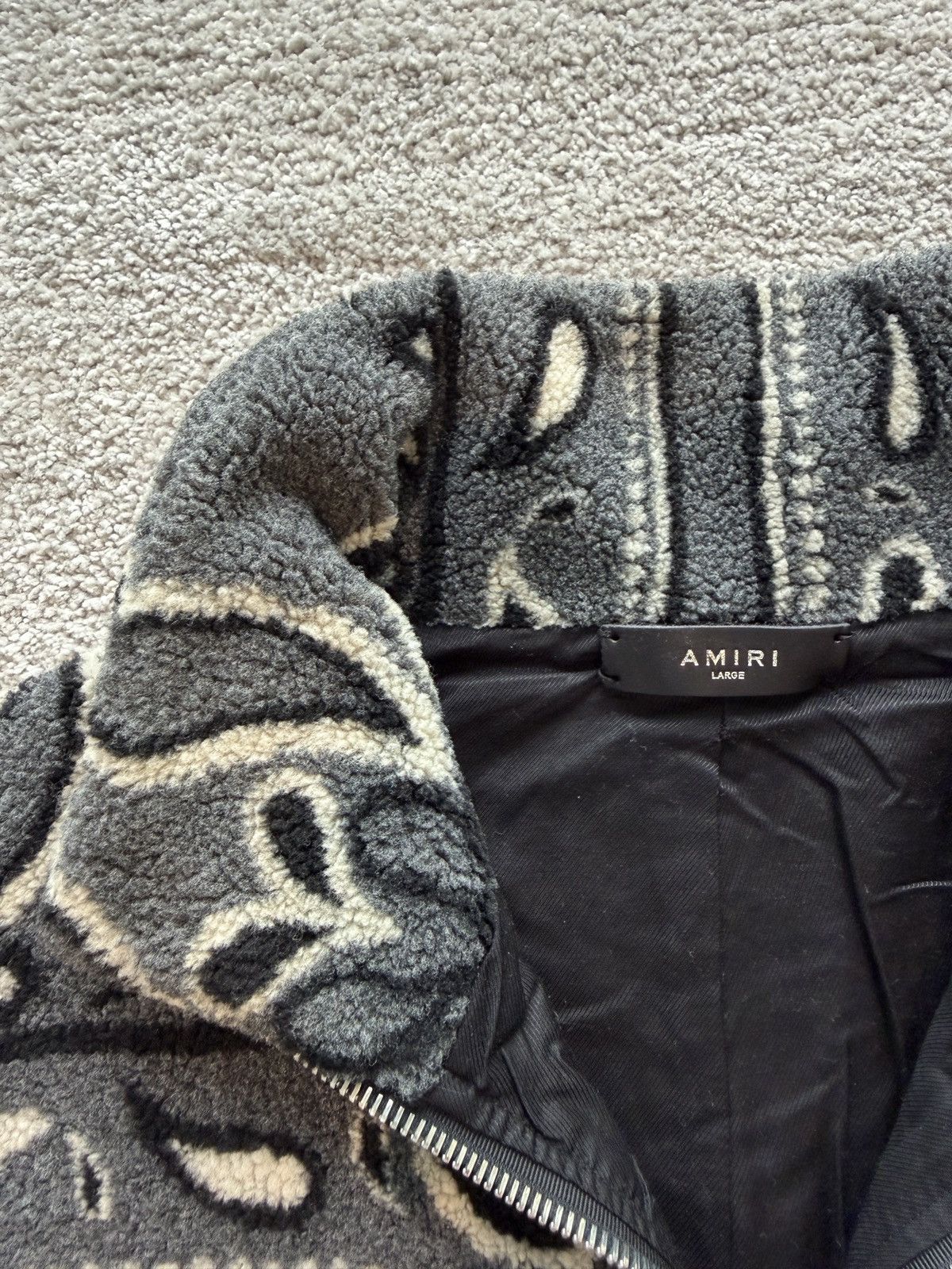 Amiri Amiri - paisley fleece jacket Size US XL / EU 56 / 4 - 3 Thumbnail