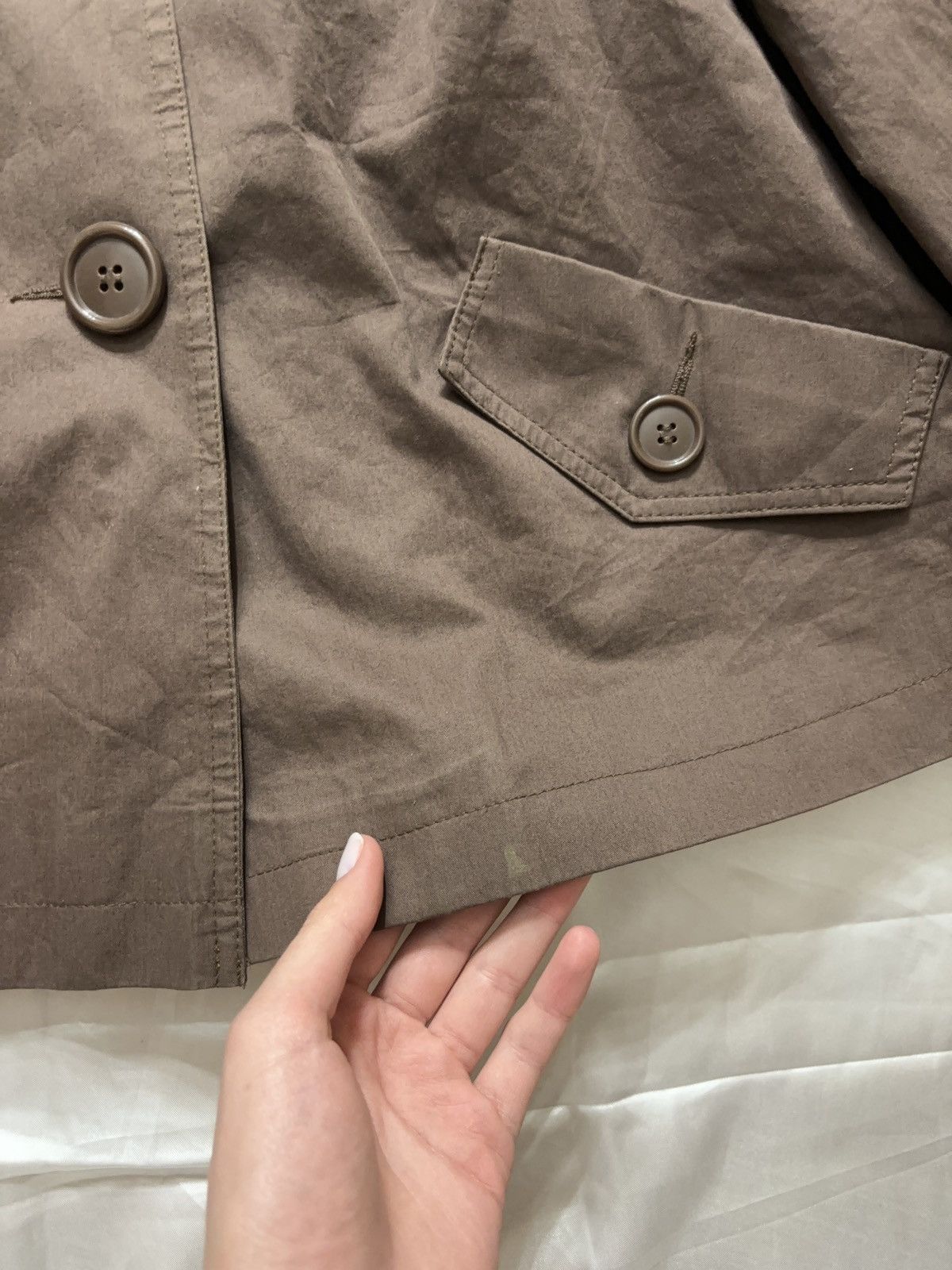 Japanese Brand × Vintage Cropped 3/4 wide sleeves vintage coat Size M / US 6-8 / IT 42-44 - 9 Thumbnail