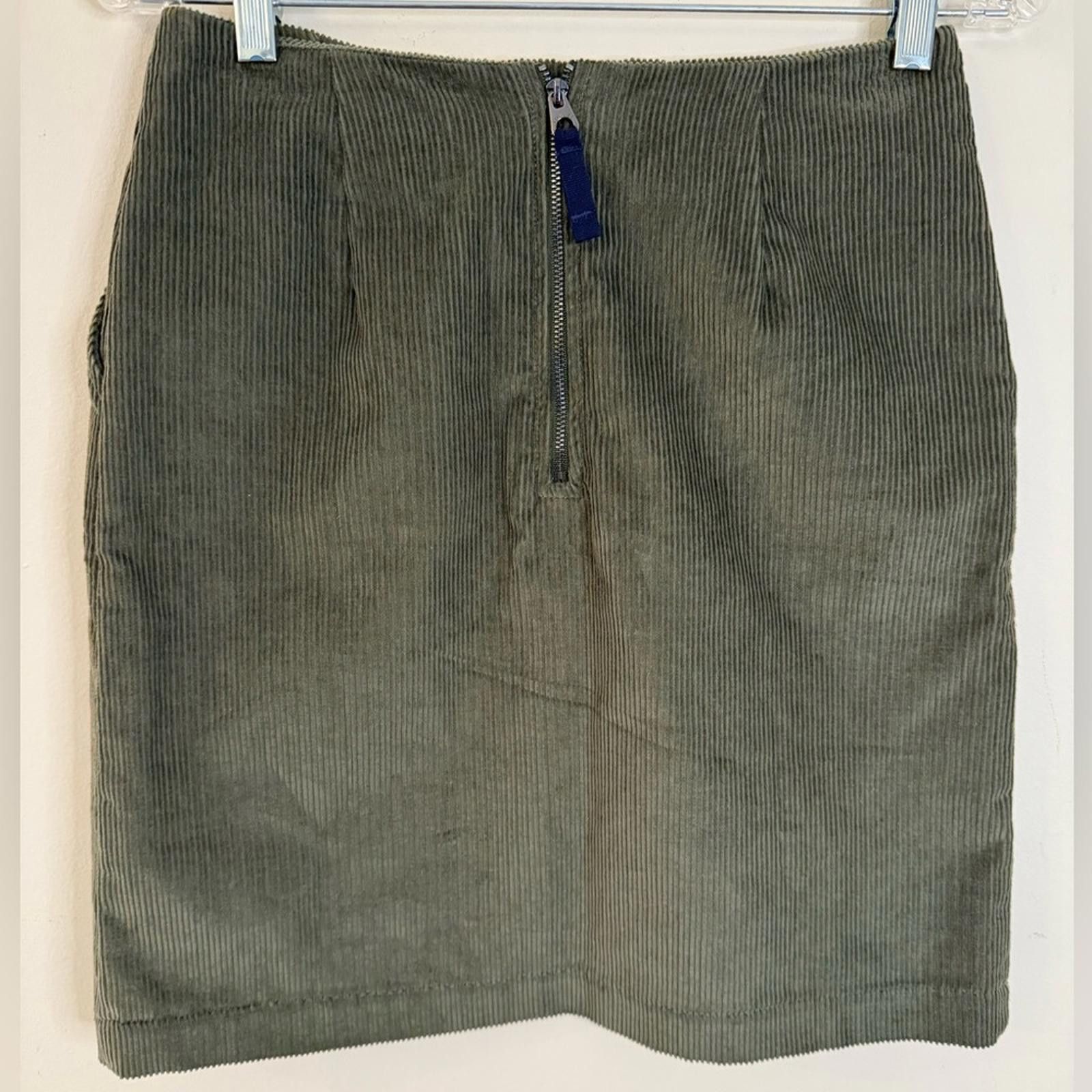 Other Joules army green corduroy mini skirt pockets SZ 4 Size 27" / US 4 / IT 40 - 2 Thumbnail