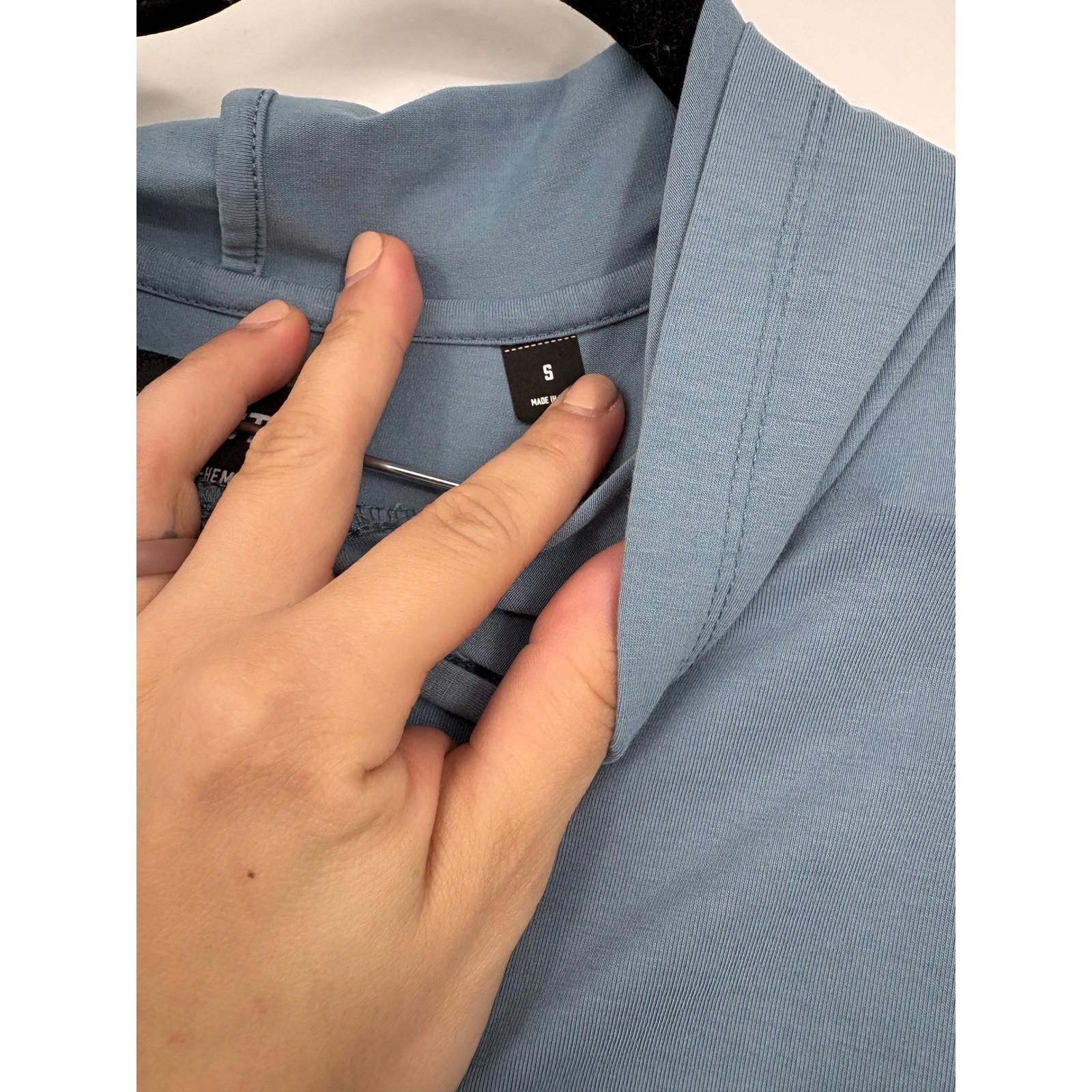 Other X Cuts Curve Hem Hoodie Long Sleeve Blue Men's Size Small Size US S / EU 44-46 / 1 - 4 Thumbnail