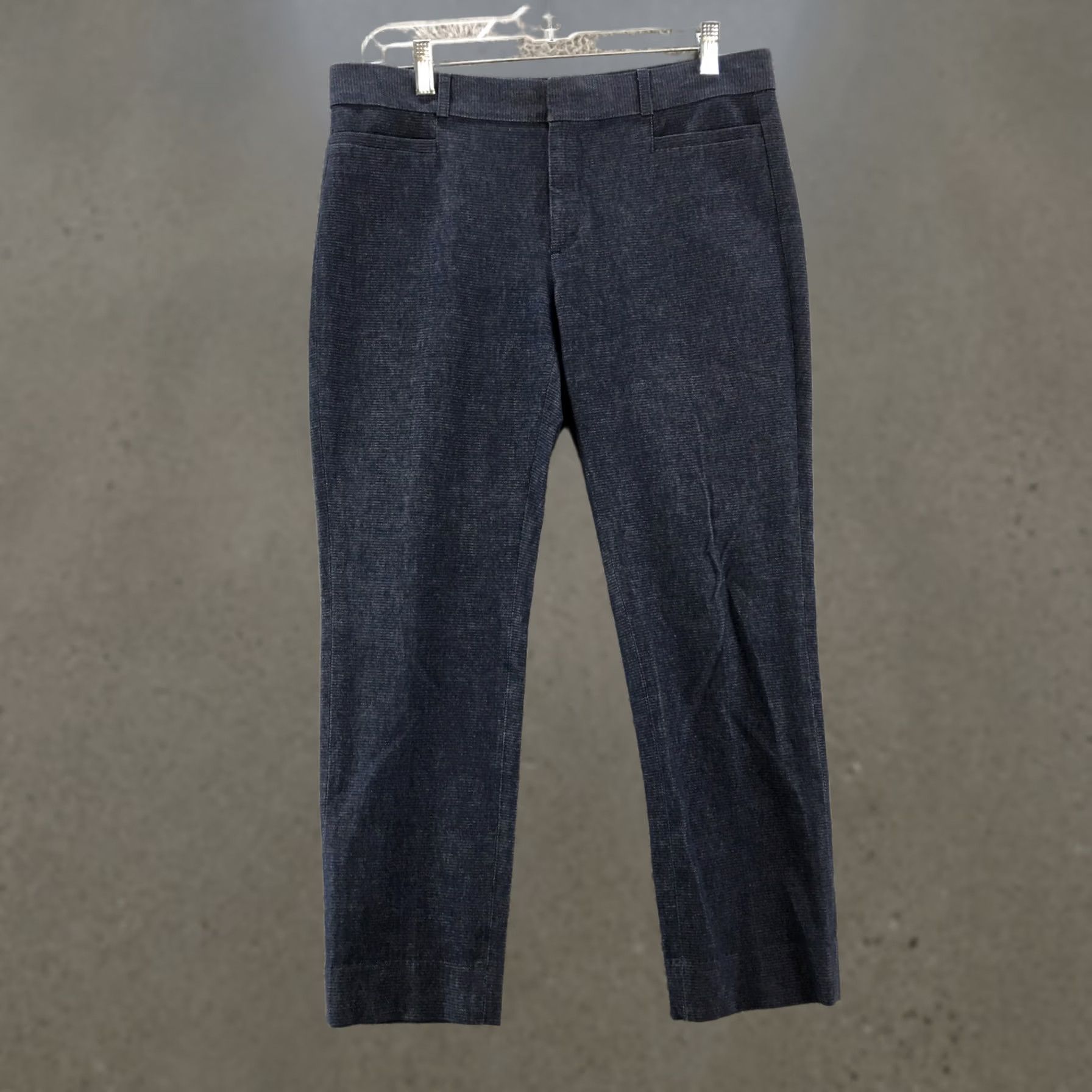 Banana Republic Banana Republic Dress Pants Women 8 Blue Mid Rise Flat Front Casual Zip Pants Size 30" / US 8 / IT 44 - 1 Thumbnail