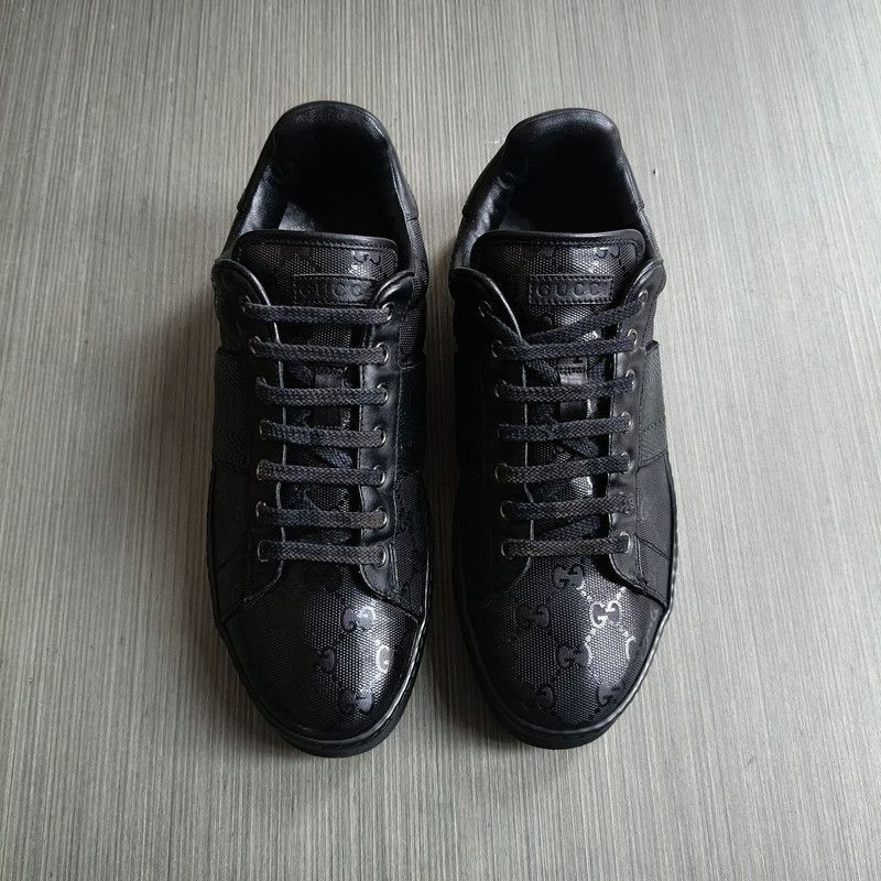 Gucci Gucci Stylish Minimalist Black Casual Sneakers - Size US 9.5 / EU 42-43 - 2 Thumbnail