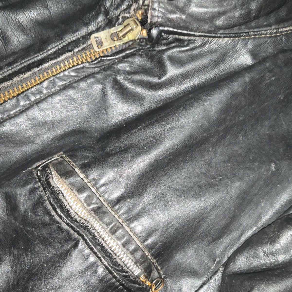 Vintage True vintage leather moto jacket Size US M / EU 48-50 / 2 - 4 Thumbnail