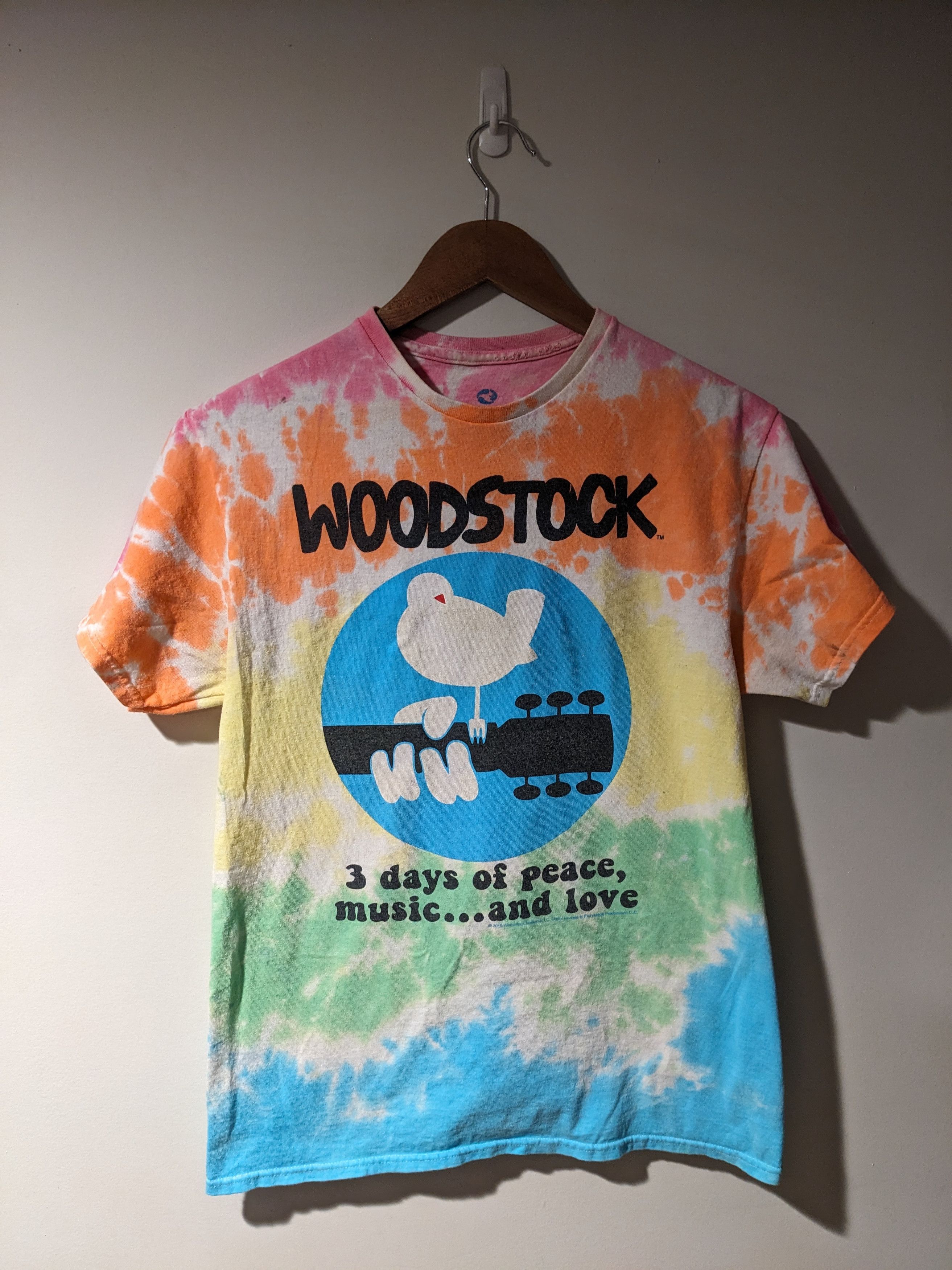 Liquid Blue × Vintage Woodstock 3 Days of Peace Liquid Blue Tie Dye Medium T-Shirt Size US M / EU 48-50 / 2 - 1 Thumbnail