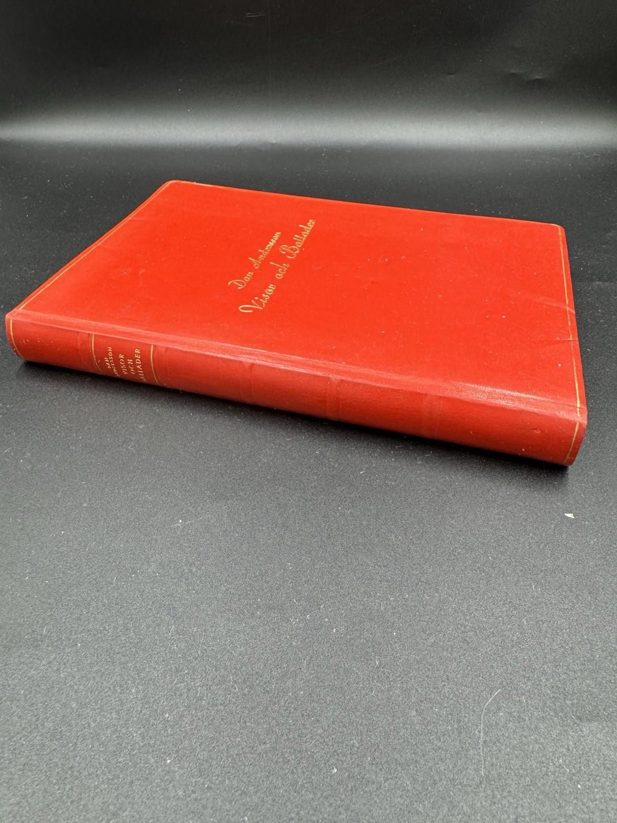 Other Rare 1936 Dan Andersson Visor och Ballader Book w/ Gyllander Size ONE SIZE - 7 Thumbnail