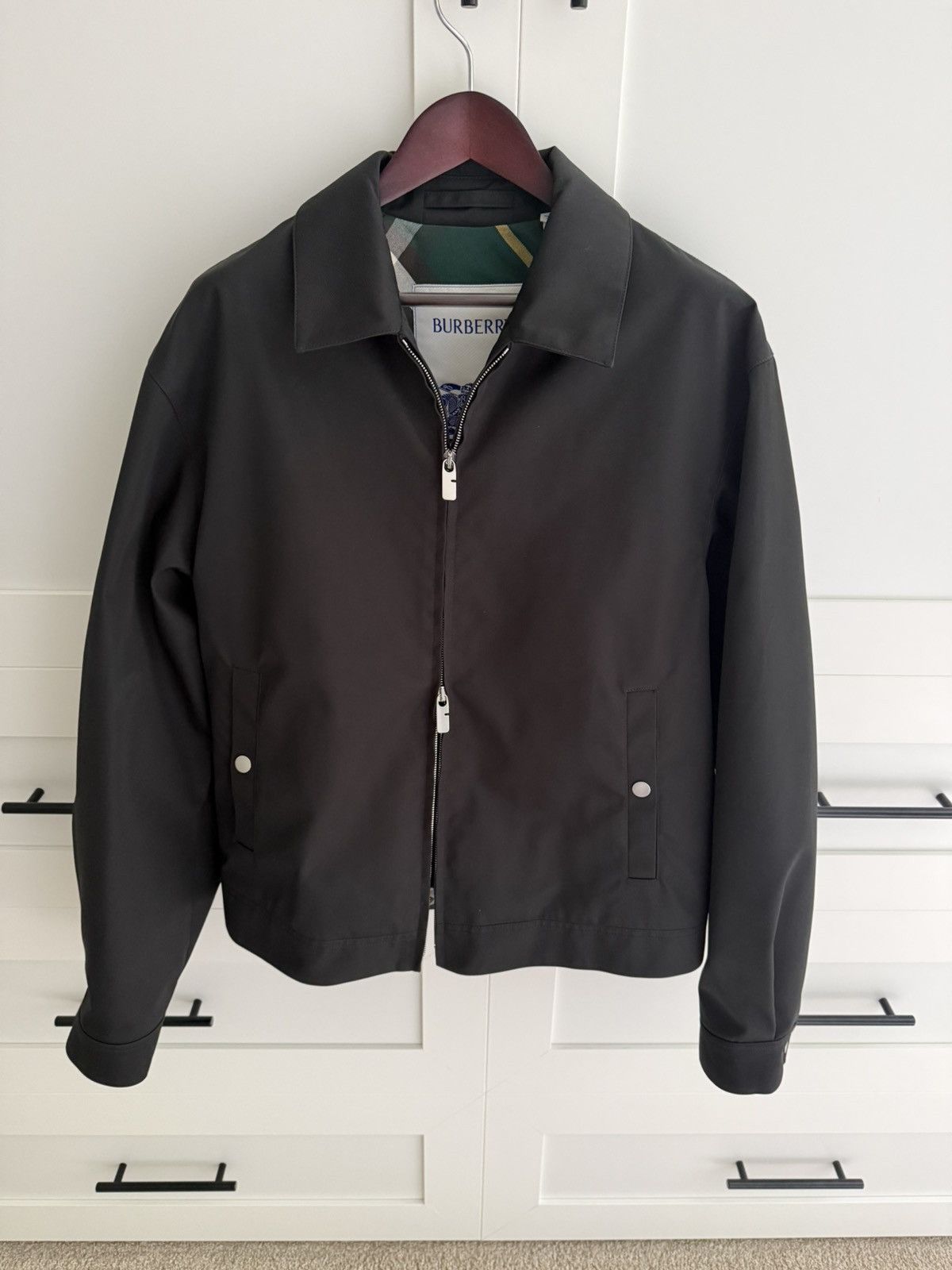 Burberry Check Lined Zip Up Jacket Size US M / EU 48-50 / 2 - 2 Thumbnail