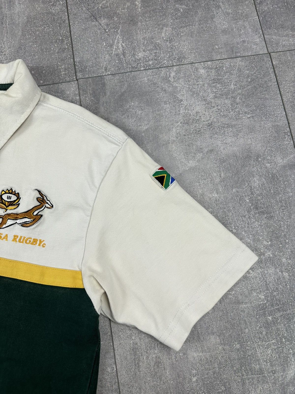 Canterbury of New Zealand Canterbury South Africa Rugby Vintage Retro Polo Size US S / EU 44-46 / 1 - 2 Thumbnail