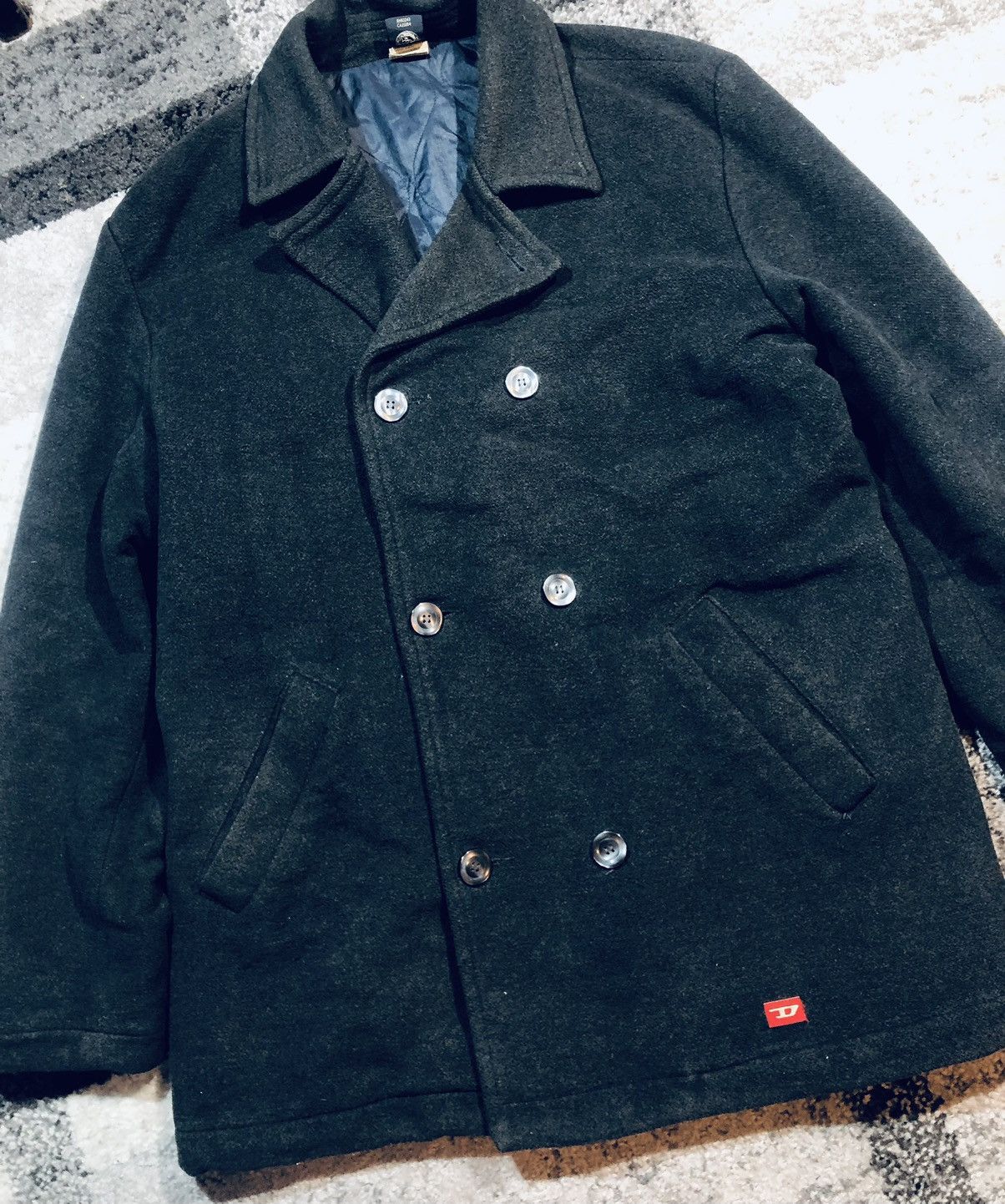 Diesel Diesel Coat men size xl black collared Size US XL / EU 56 / 4 - 2 Thumbnail