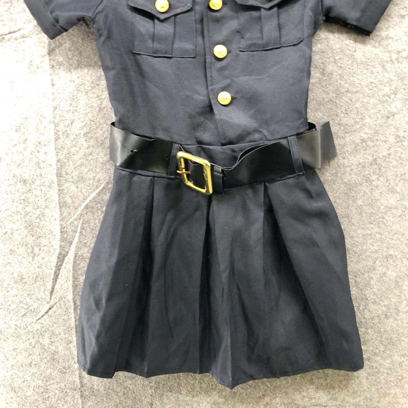 Vintage Spooktacular Creations Police Costume Dress Full Outfit Girls 6-7 S 5/6-7 Blue Elastic Polyester Dress Occupations Theme Womens (maybe "Girls") Size ONE SIZE - 5 Thumbnail