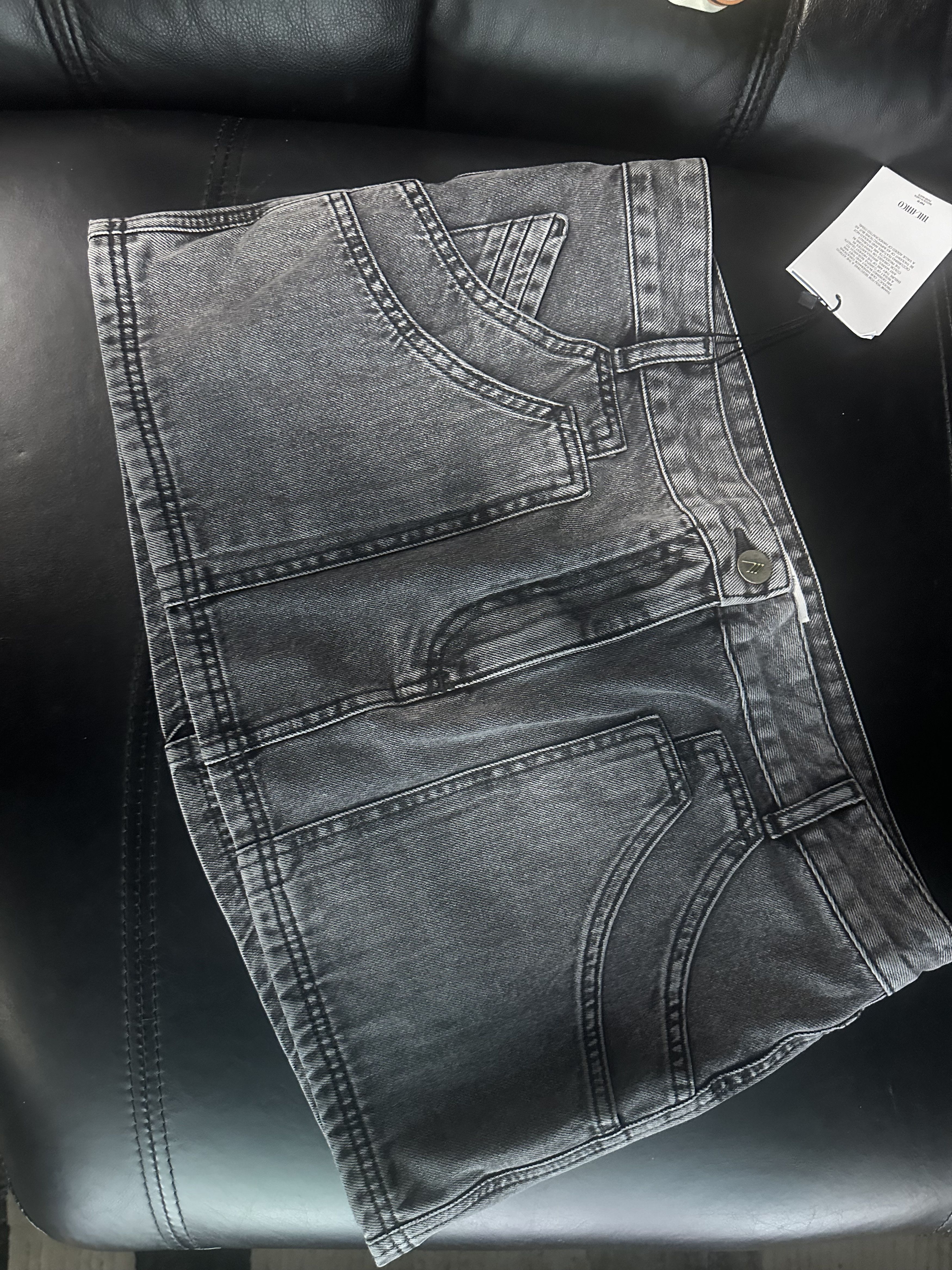 The Attico Black faded mini skirt Size 32" / US 10 / IT 46 - 2 Thumbnail