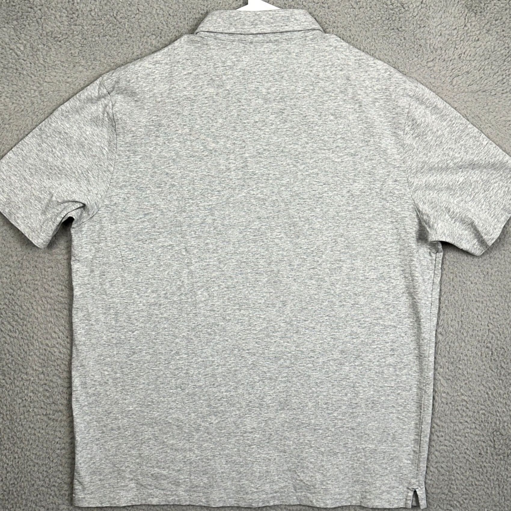 johnnie-O johnnie-O Hangin Out Polo Shirt Men XL Gray Rugby Casual Stretch Pocket Logo EUC Size US XL / EU 56 / 4 - 2 Thumbnail