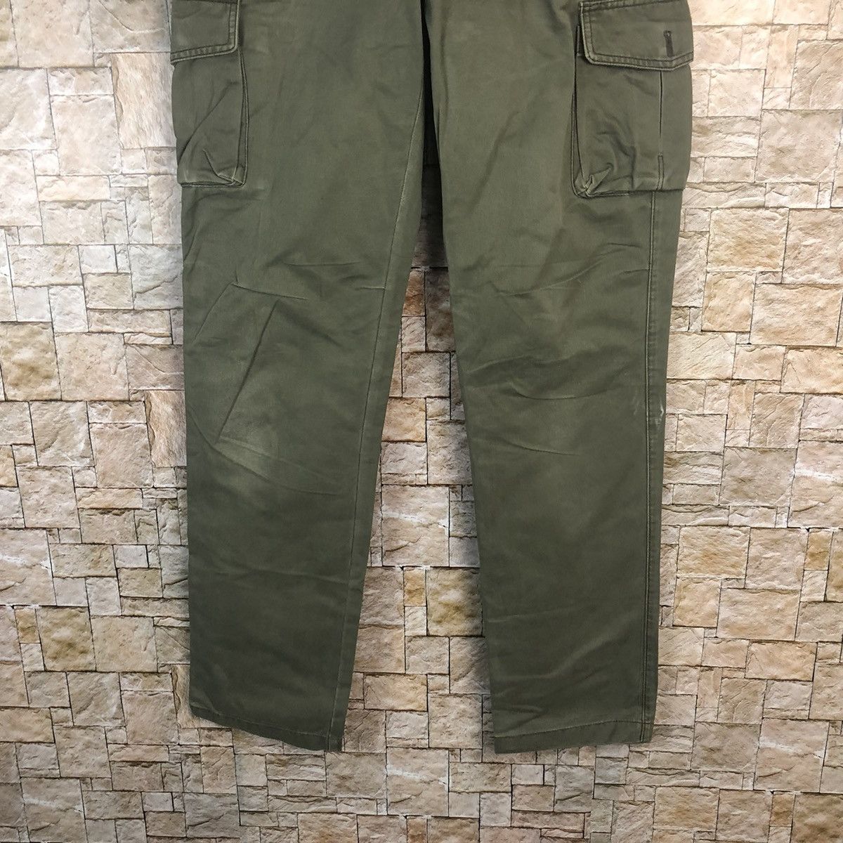 Japanese Brand Fredy Npit Green Cargo Multipocket Pants #A48 Size US 29 - 3 Thumbnail