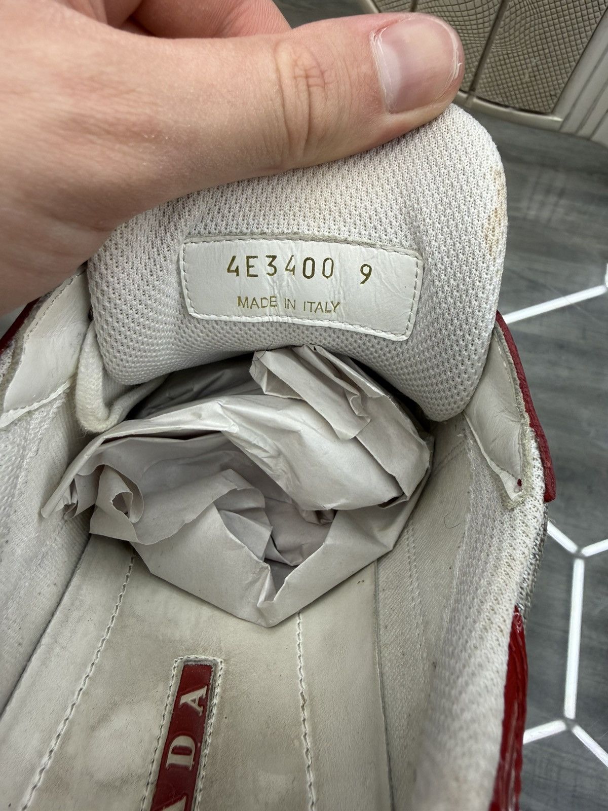 Prada Prada Cup Sneakers - Red / Grey Size US 10 / EU 43 - 7 Thumbnail